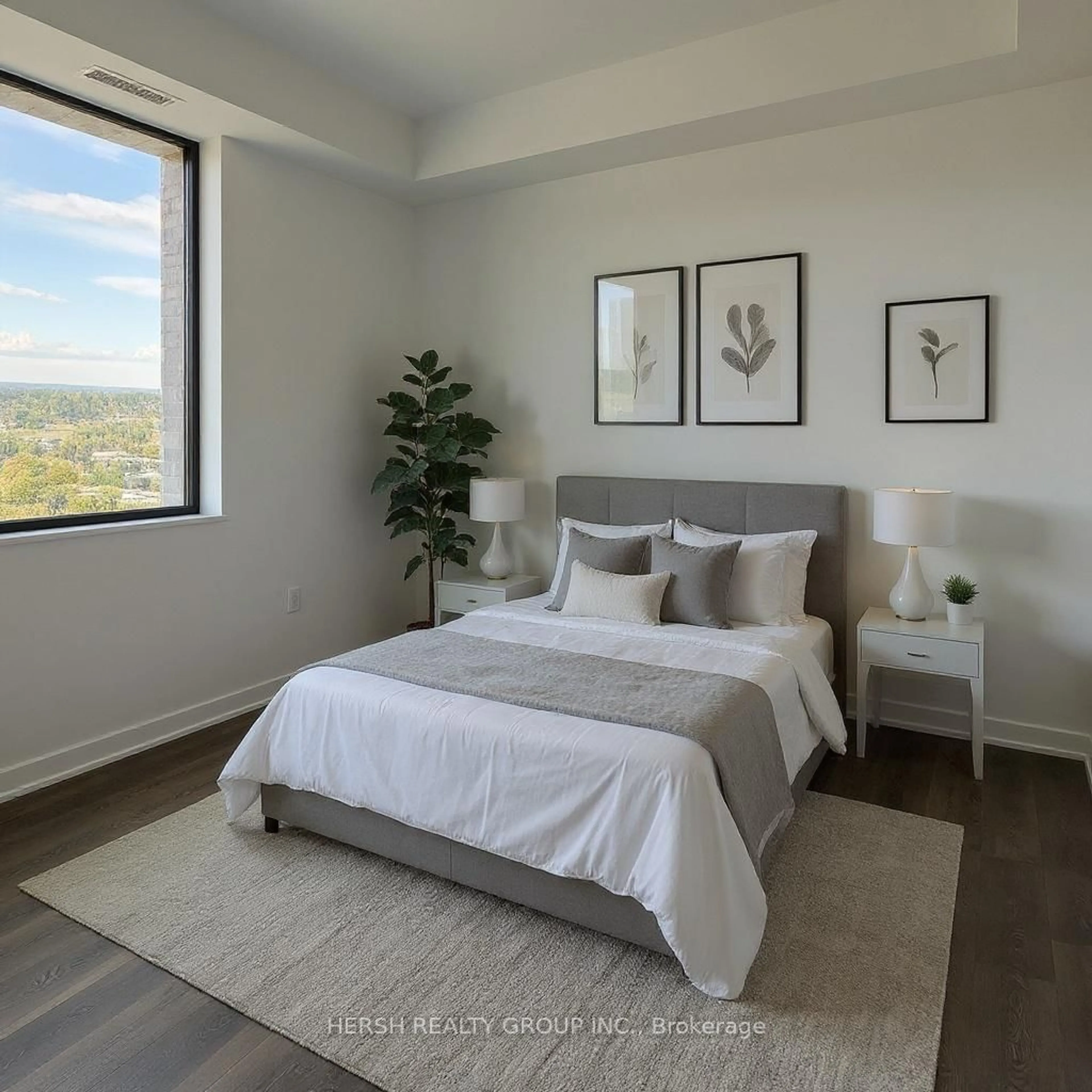 Bedroom with bed, unknown for 1606 Charles St #1601, Whitby Ontario L1N 0P1