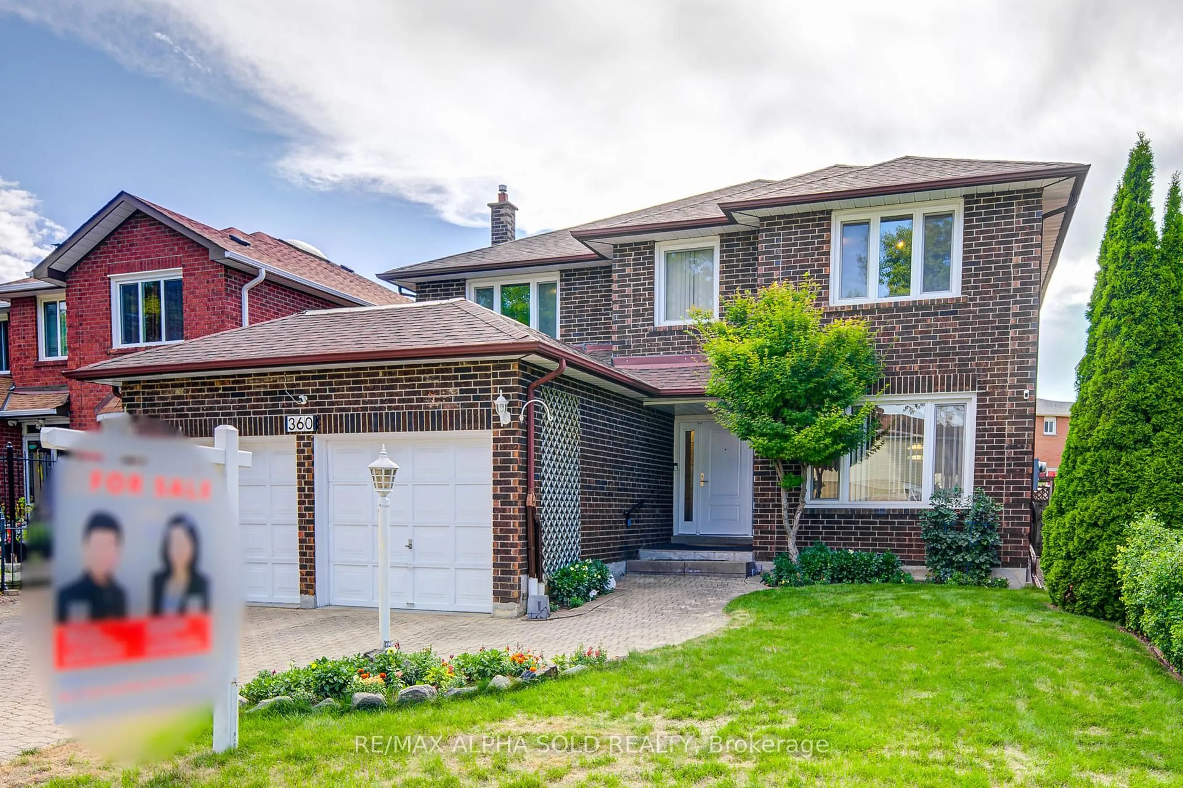 Home with brick exterior material, street for 360 Goldhawk Tr, Toronto Ontario M1V 4G1