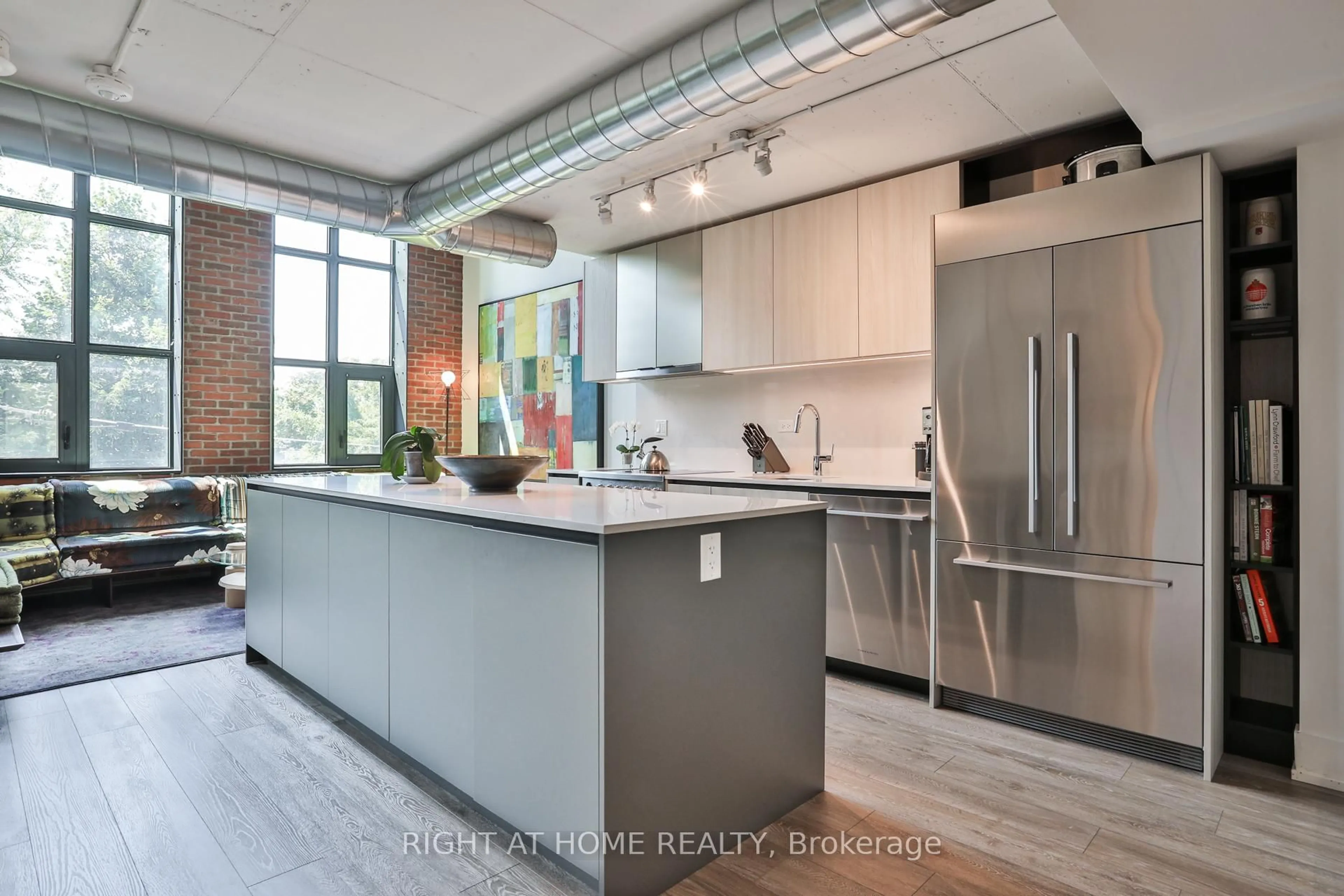 Contemporary kitchen, unknown for 150 Logan Ave #409, Toronto Ontario M4M 0E4