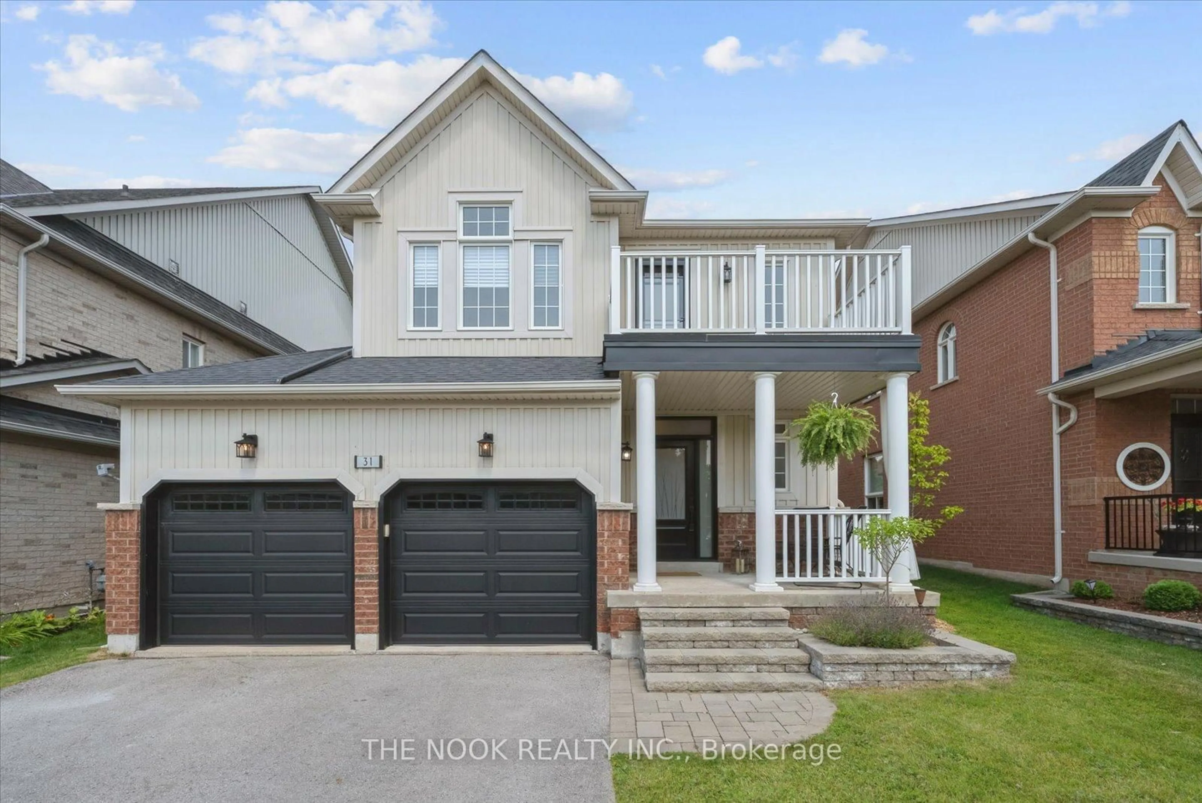Home with brick exterior material, street for 31 Queensplate Dr, Scugog Ontario L9L 2E4