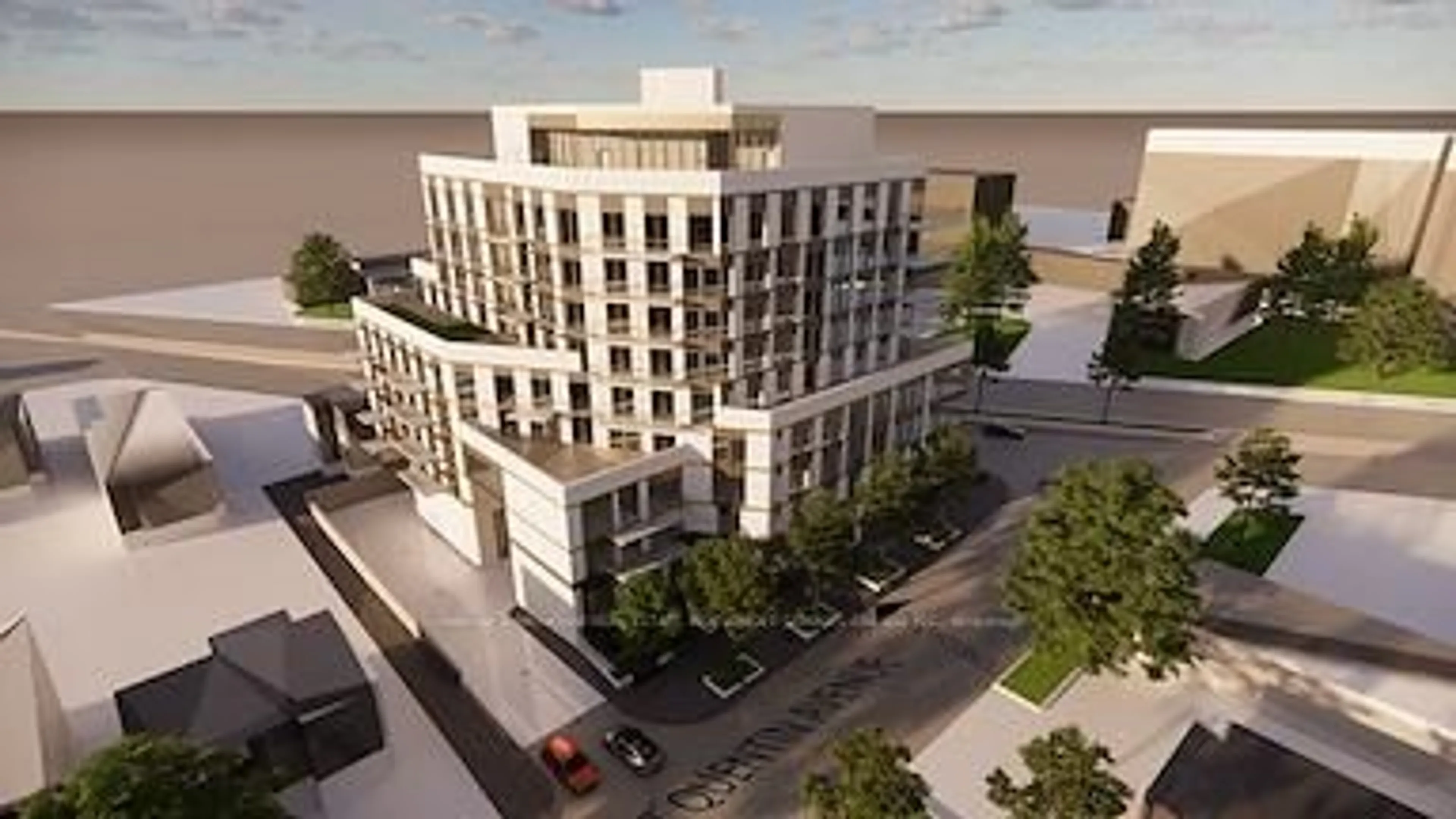 A pic from outside/outdoor area/front of a property/back of a property/a pic from drone, building for 52 St Quentin Ave, Toronto Ontario M1M 2M8