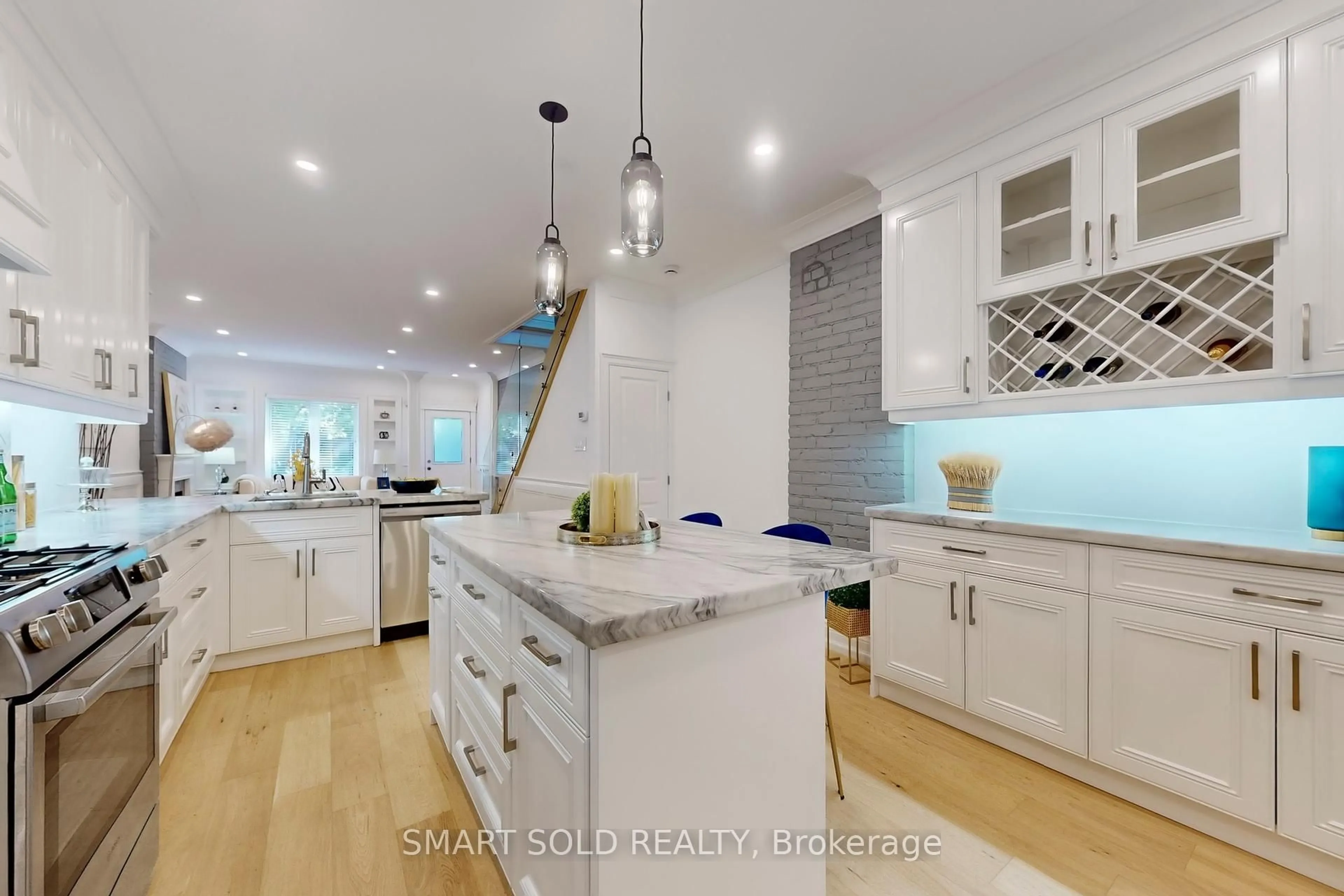 Contemporary kitchen, ceramic/tile floor for 58 Coady Ave, Toronto Ontario M4M 2Y8