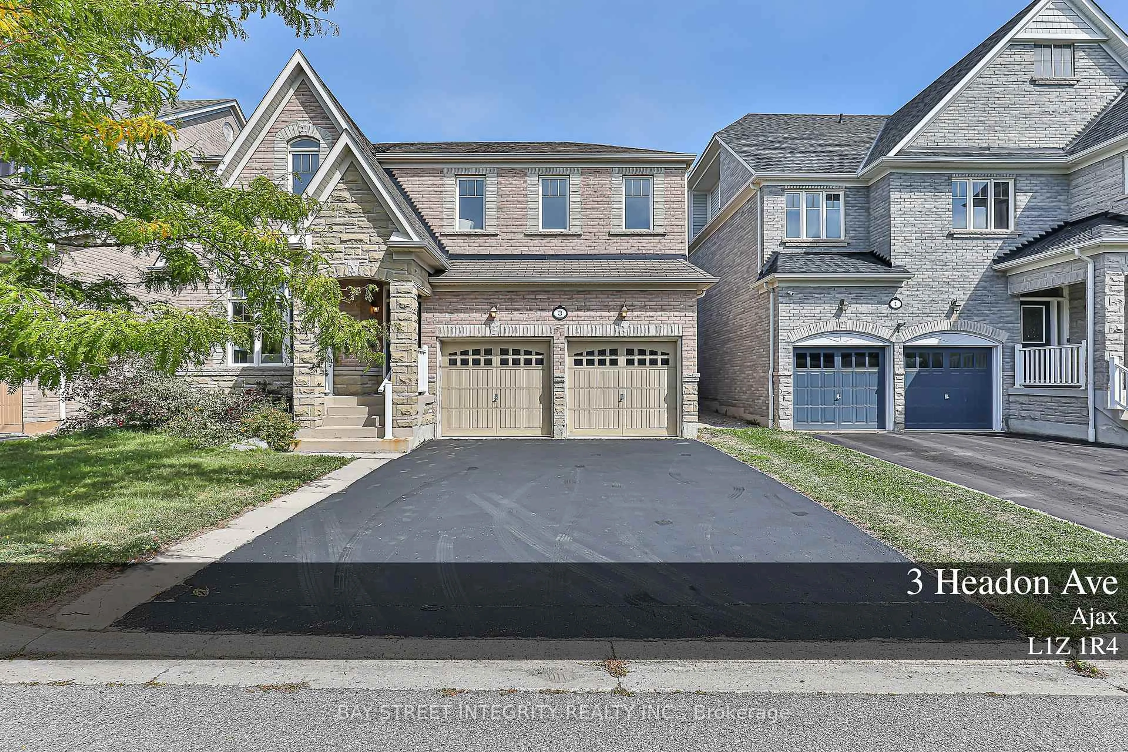 Home with brick exterior material, street for 3 Headon Ave, Ajax Ontario L1Z 1R4