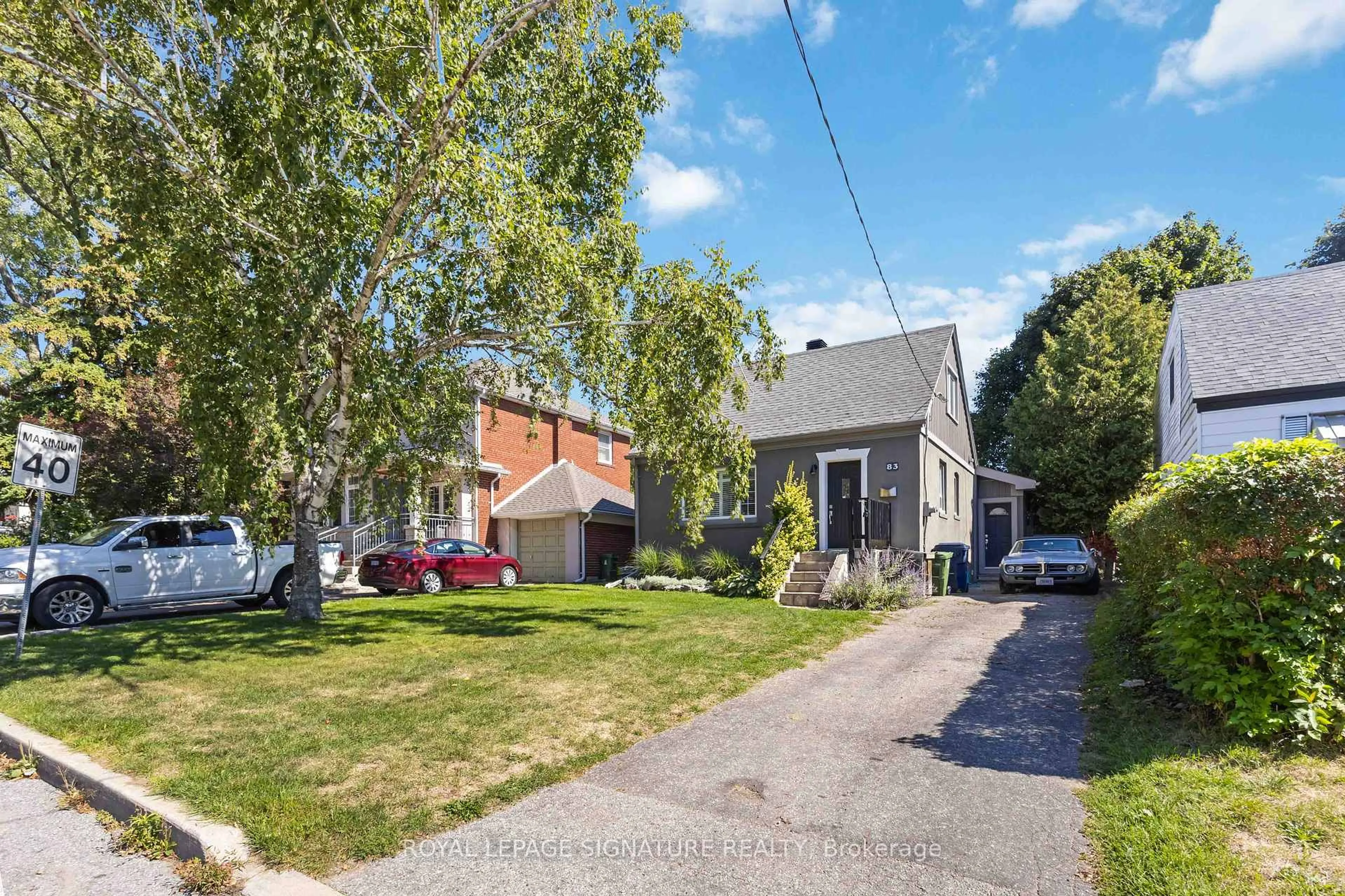 A pic from outside/outdoor area/front of a property/back of a property/a pic from drone, street for 83 Harewood Ave, Toronto Ontario M1M 2R4