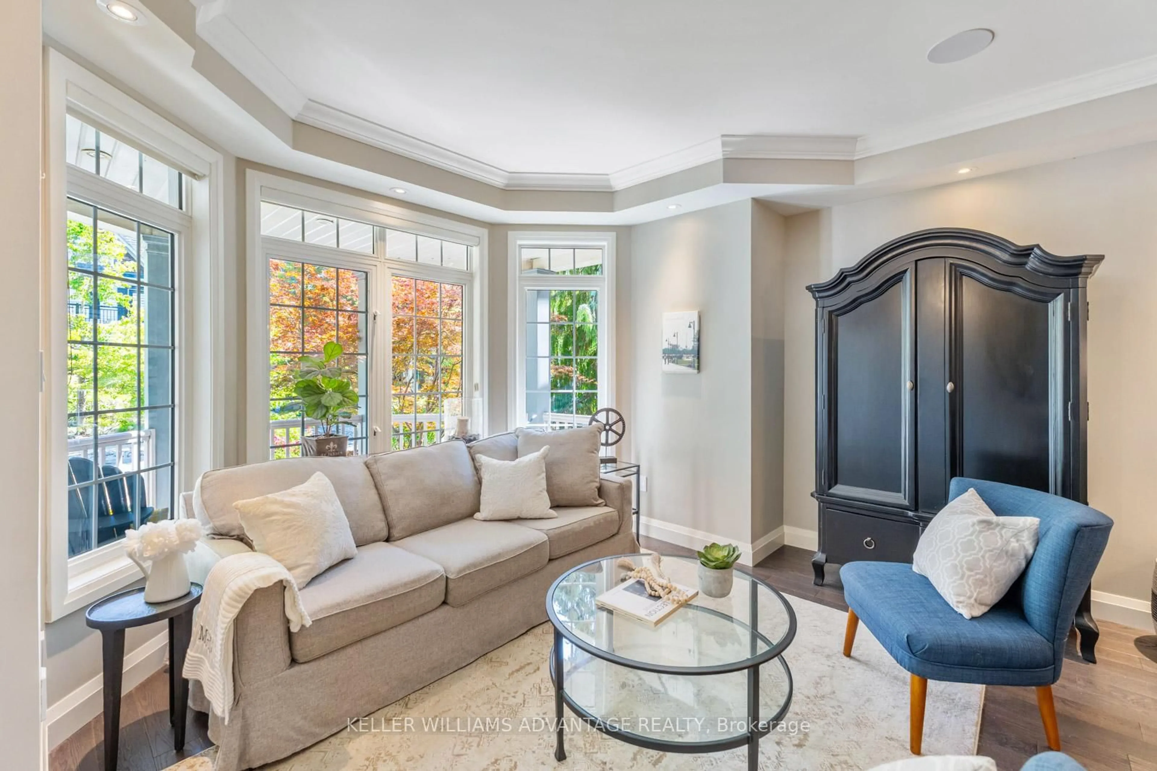 Living room with furniture, unknown for 44 Joseph Duggan Rd, Toronto Ontario M4L 3Y2