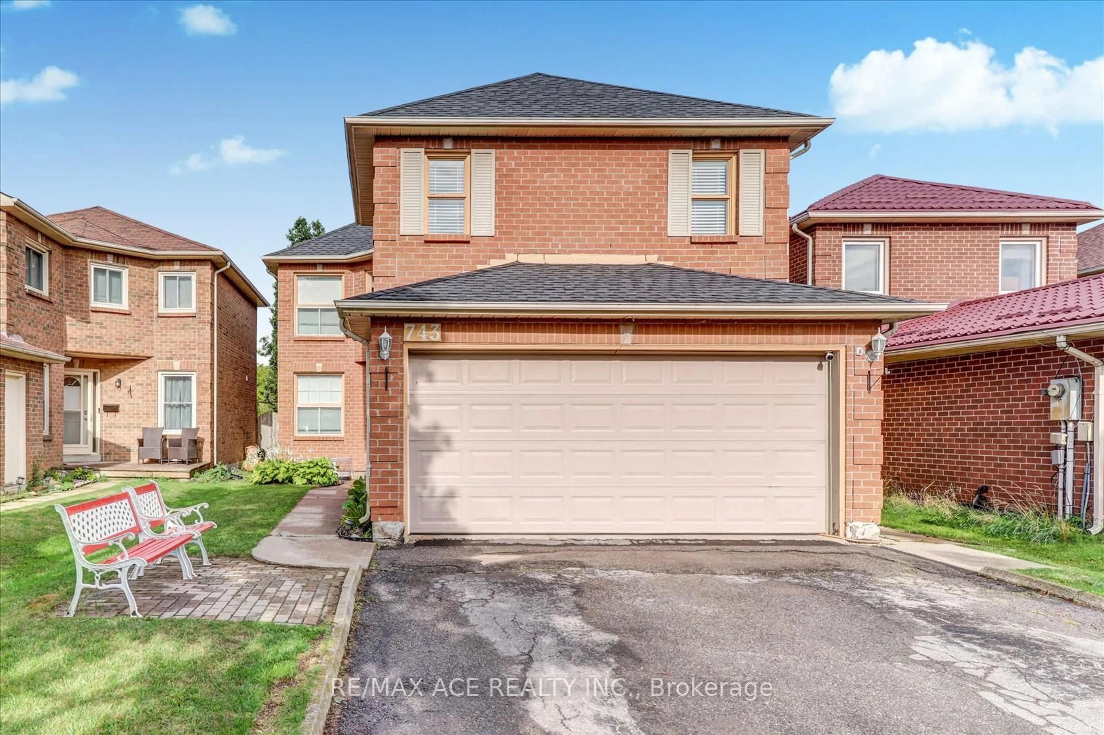 Home with brick exterior material, street for 743 Aspen Rd, Pickering Ontario L1V 3P4