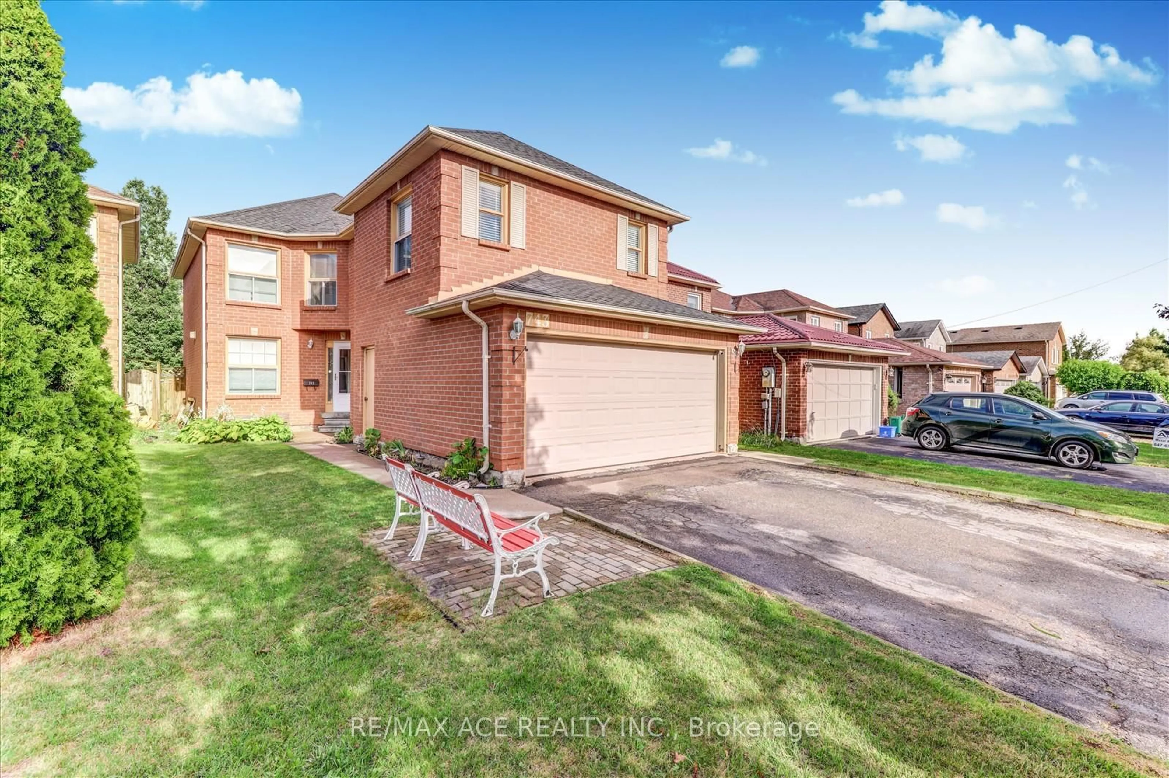 Home with brick exterior material, street for 743 Aspen Rd, Pickering Ontario L1V 3P4