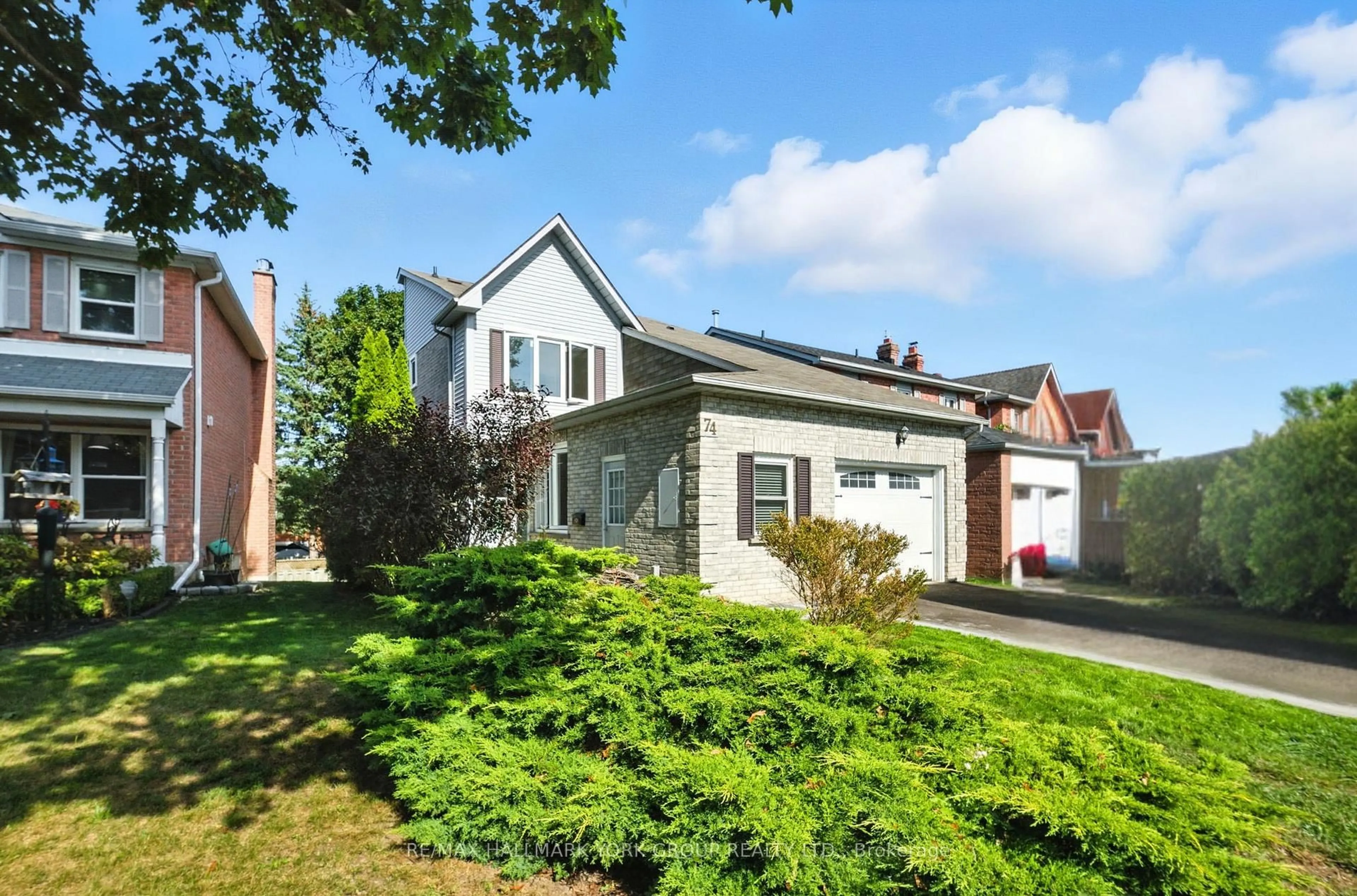 Home with brick exterior material, street for 74 Bornholm Dr, Toronto Ontario M1C 4N2