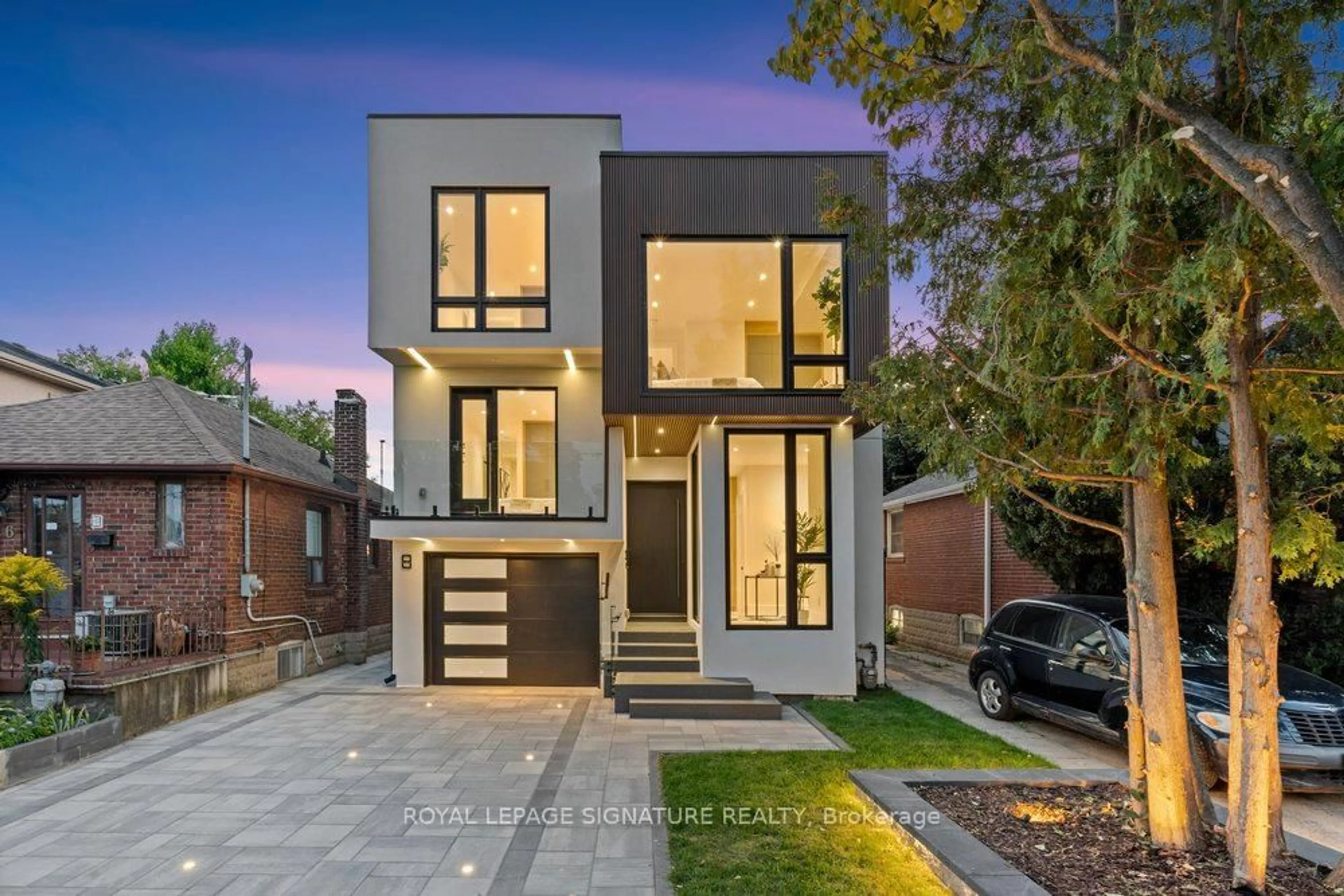 Home with brick exterior material, street for 8 St Hubert Ave, Toronto Ontario M4J 3Y9