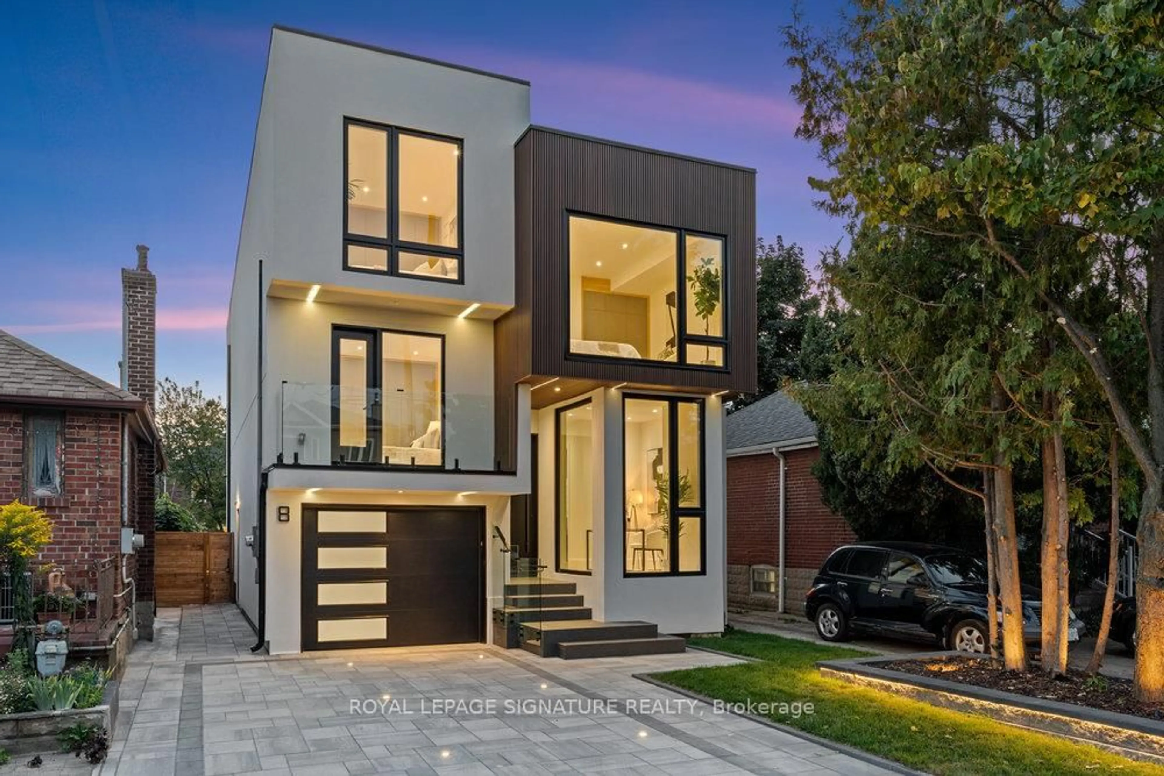 Home with brick exterior material, street for 8 St Hubert Ave, Toronto Ontario M4J 3Y9