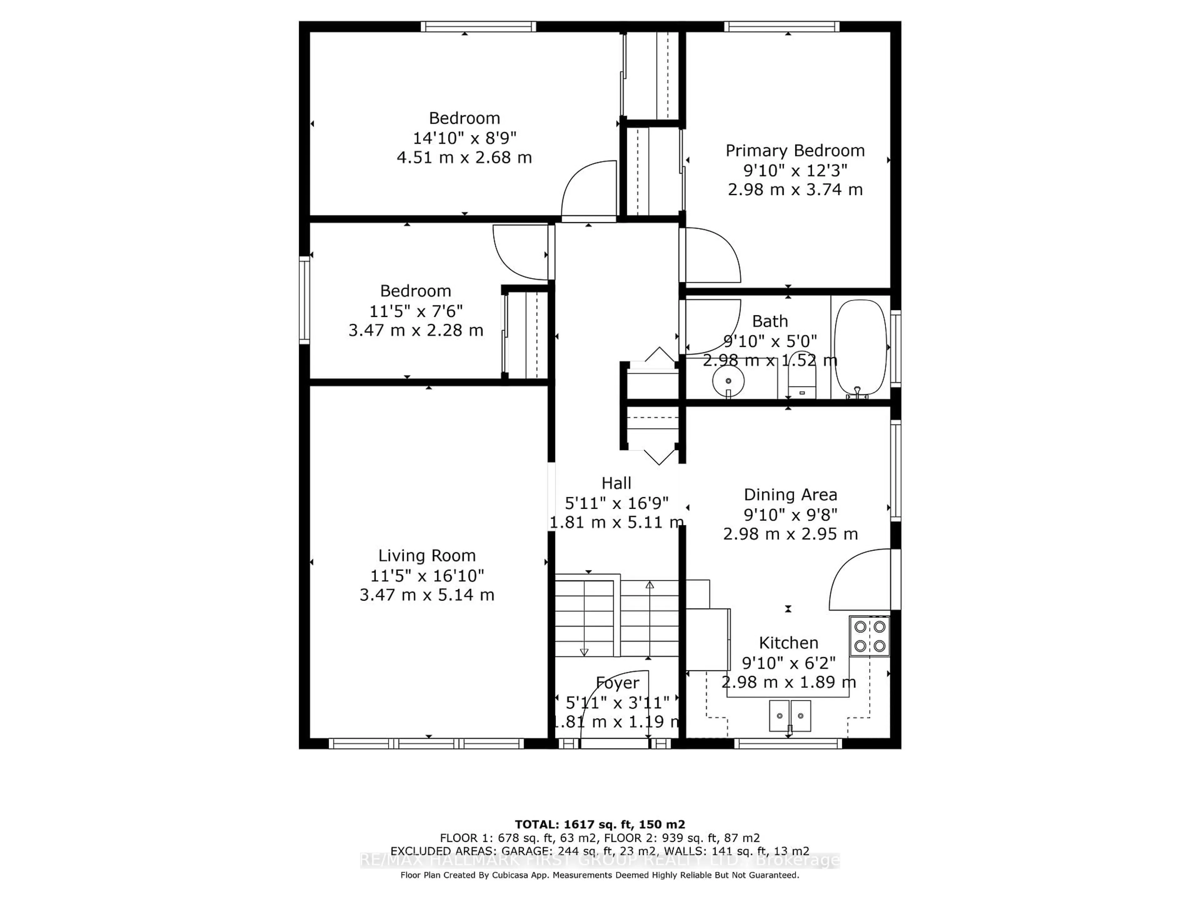 Floor plan for 746 Central Park Blvd, Oshawa Ontario L1G 6B1