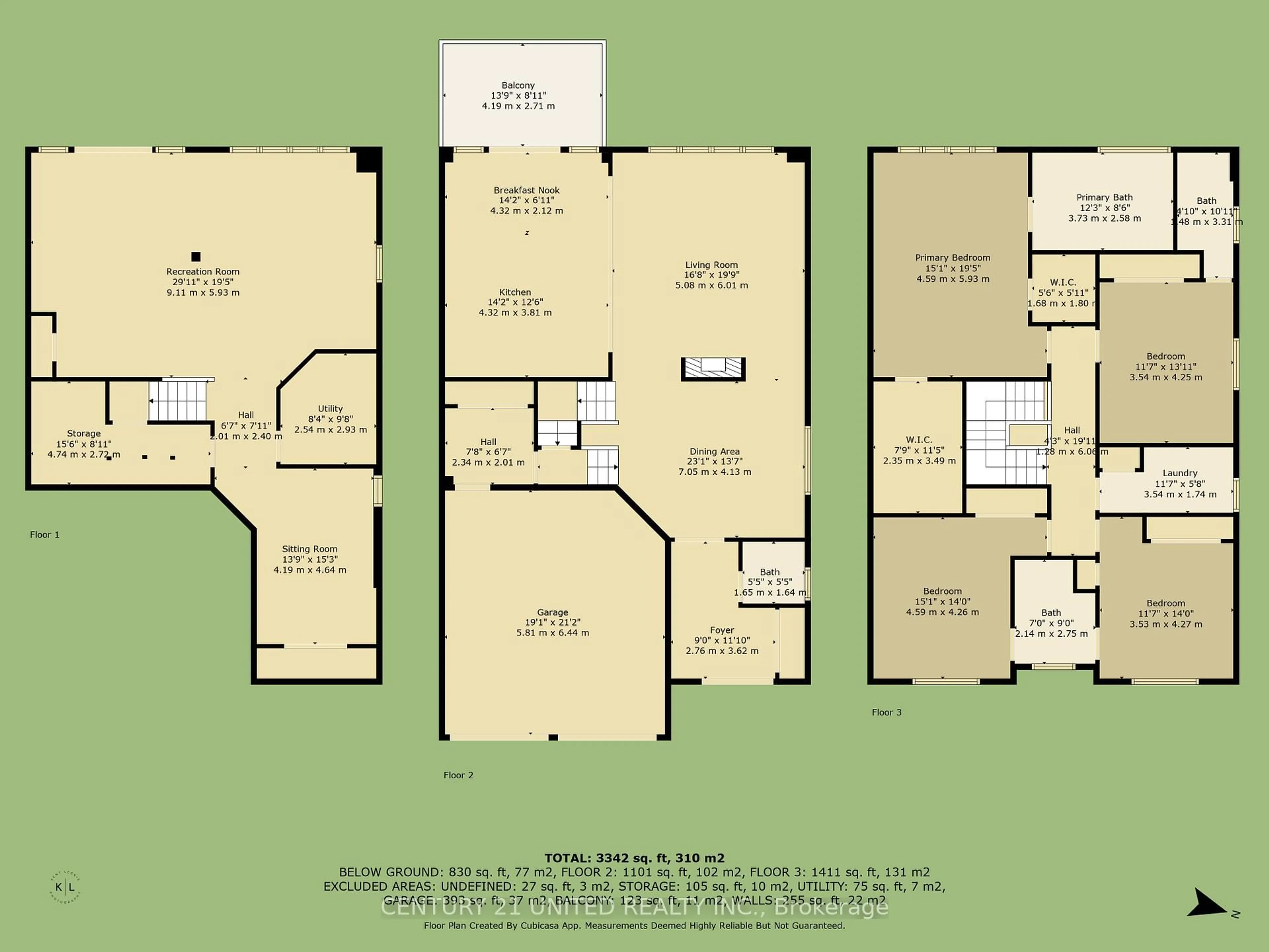 Floor plan for 159 Mcphail Ave, Clarington Ontario L1C 7H8