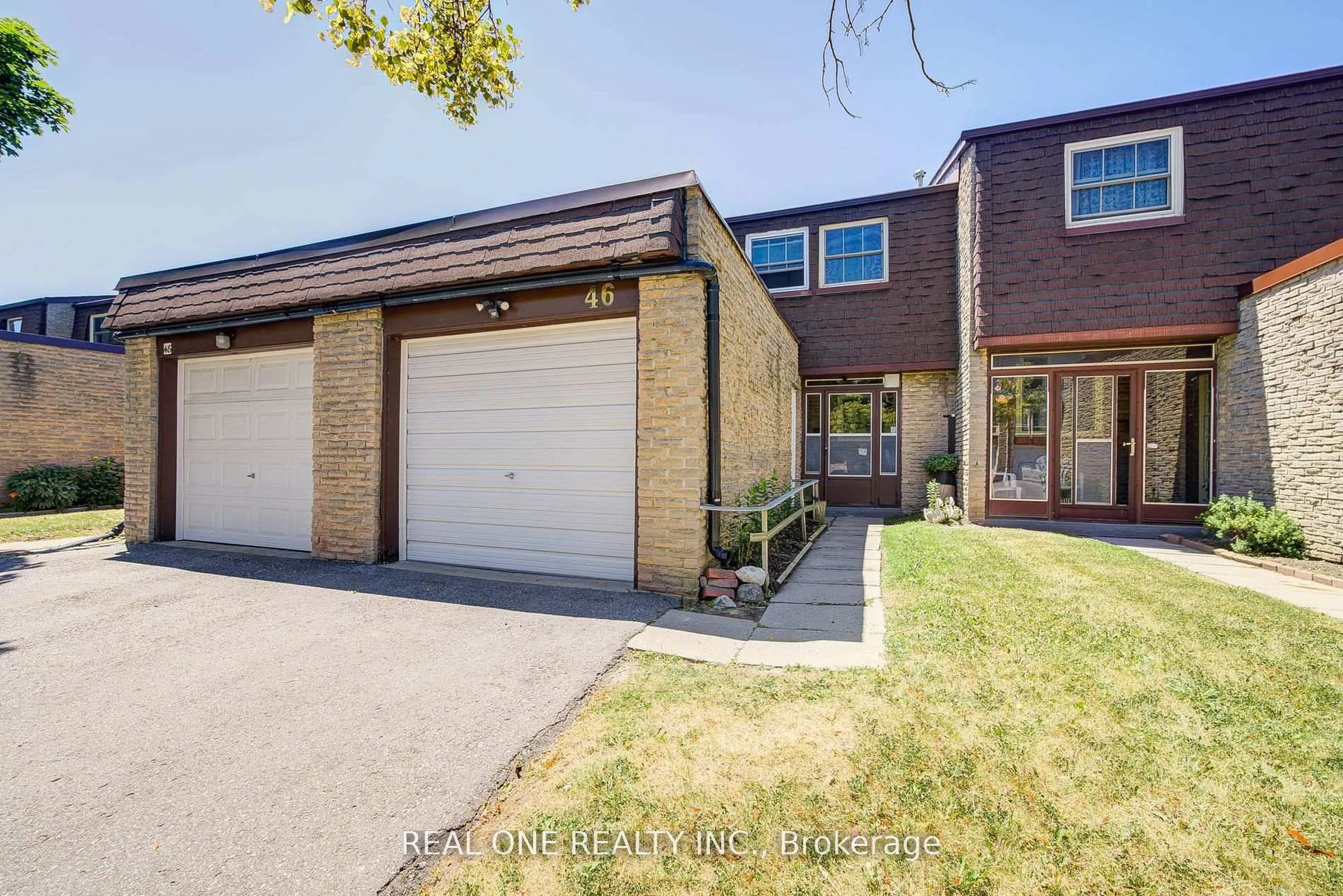 Home with brick exterior material, street for 81 Brookmill Blvd #46, Toronto Ontario M1W 2L5