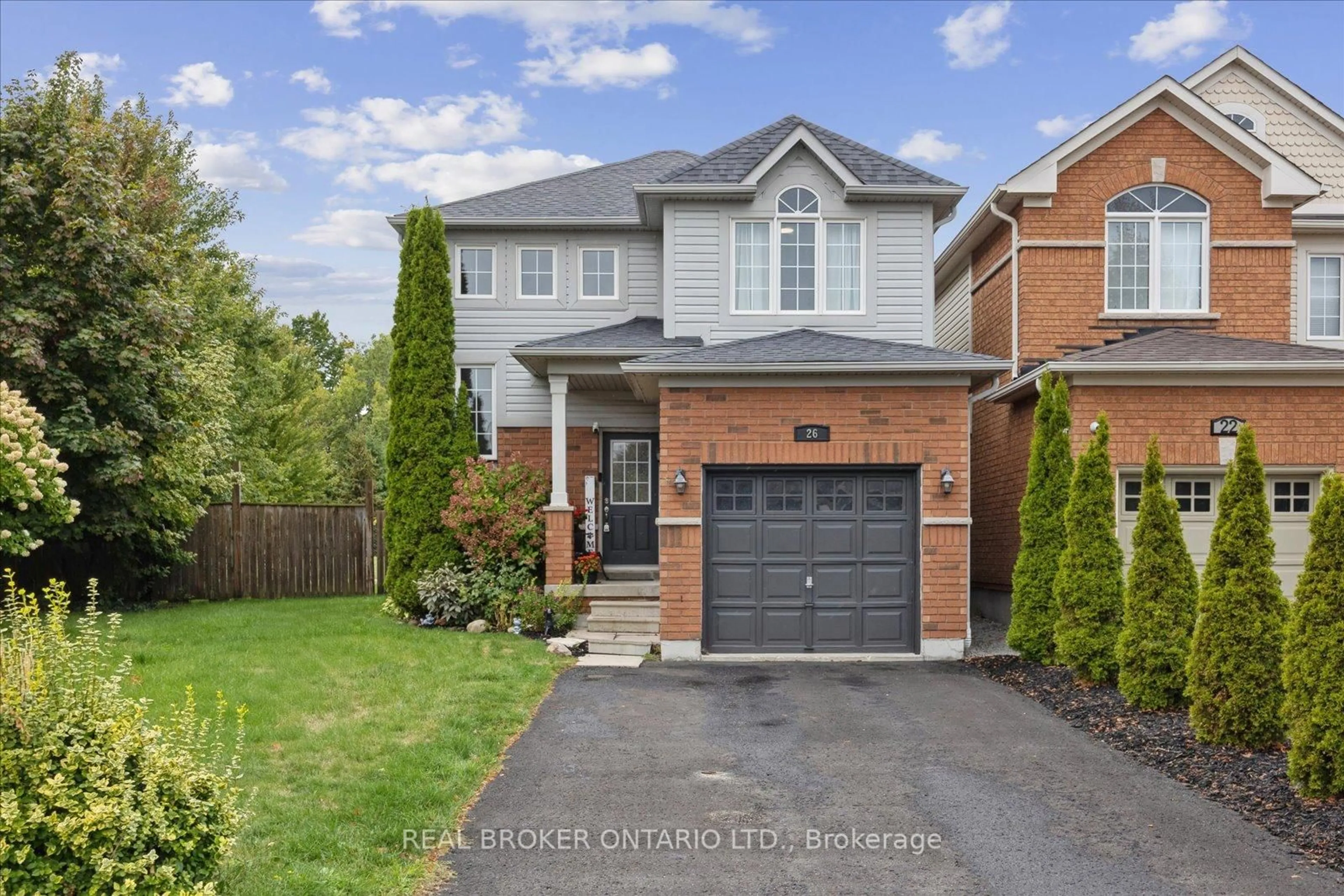 Home with brick exterior material, street for 26 Crockett Pl, Clarington Ontario L1C 5P4