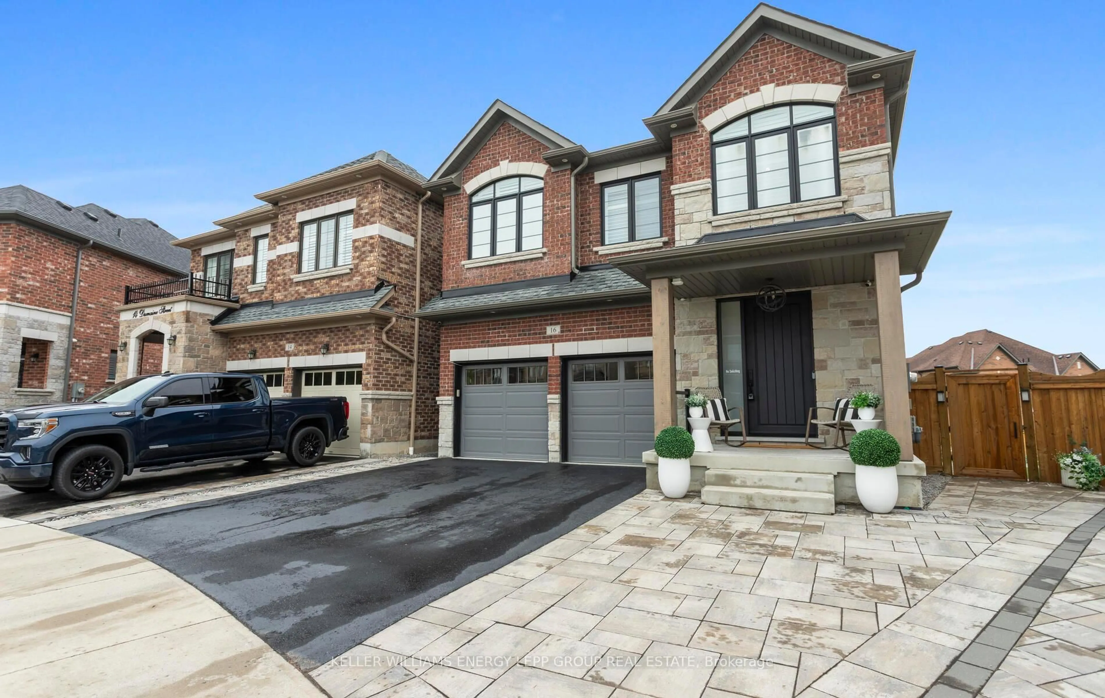 Home with brick exterior material, street for 16 Dumaine St, Whitby Ontario L1P 0G8