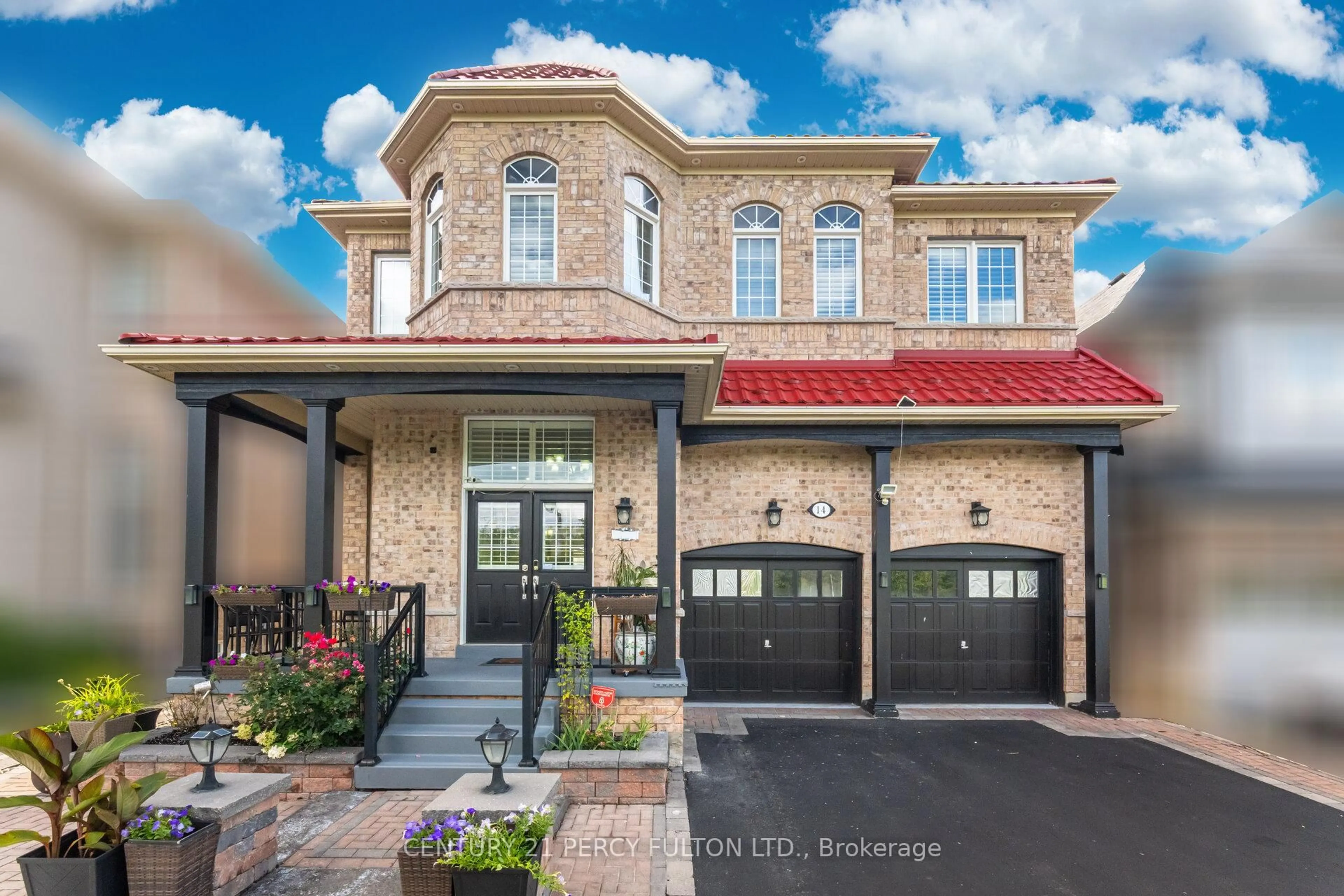 Home with brick exterior material, street for 14 Snowling Dr, Ajax Ontario L1Z 0M2