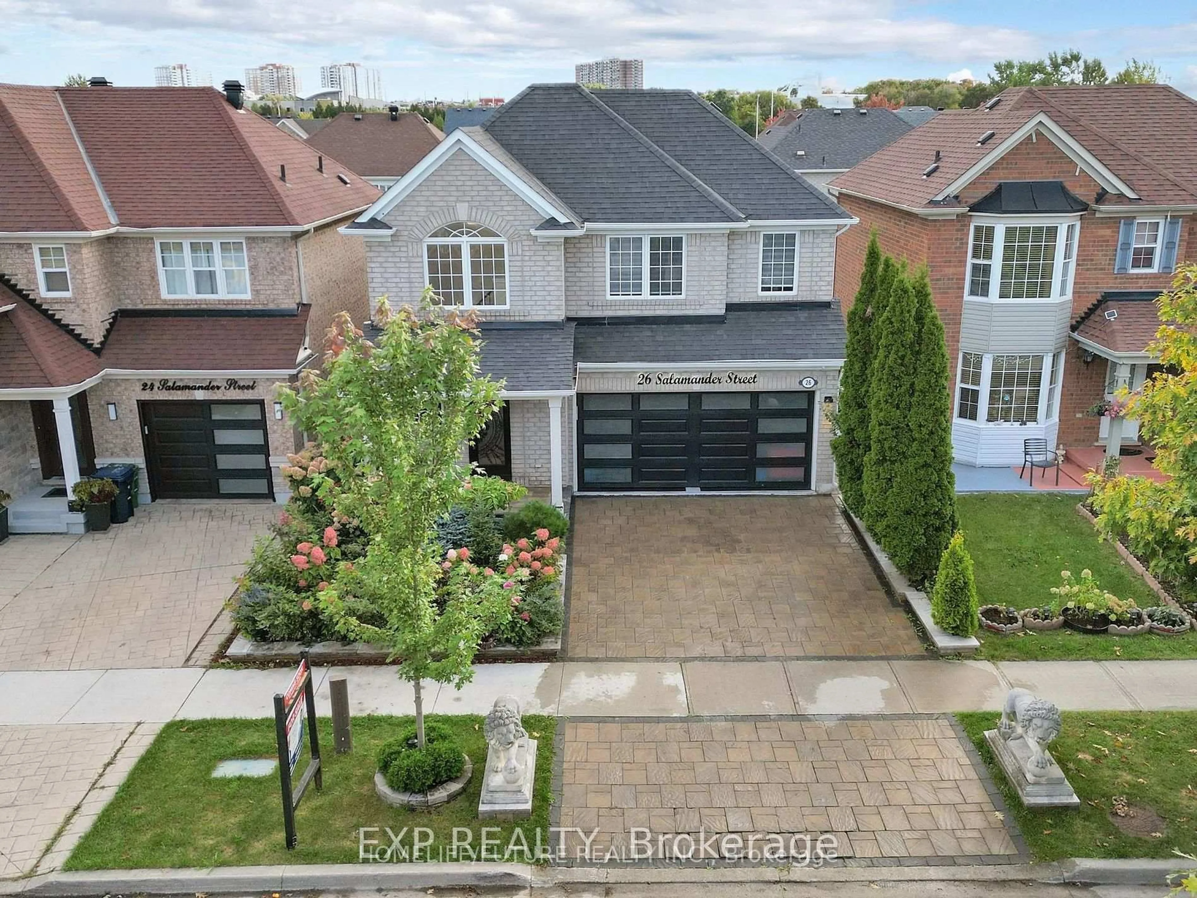 A pic from outside/outdoor area/front of a property/back of a property/a pic from drone, street for 26 Salamander St, Toronto Ontario M1X 1Y9