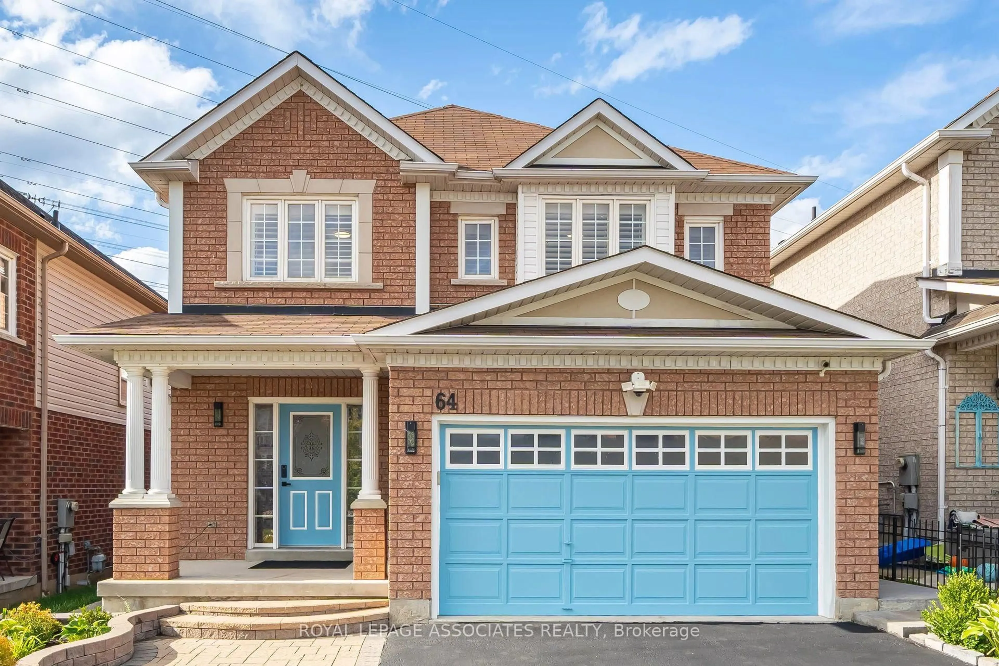 Home with brick exterior material, street for 64 Atherton Ave, Ajax Ontario L1T 0L3
