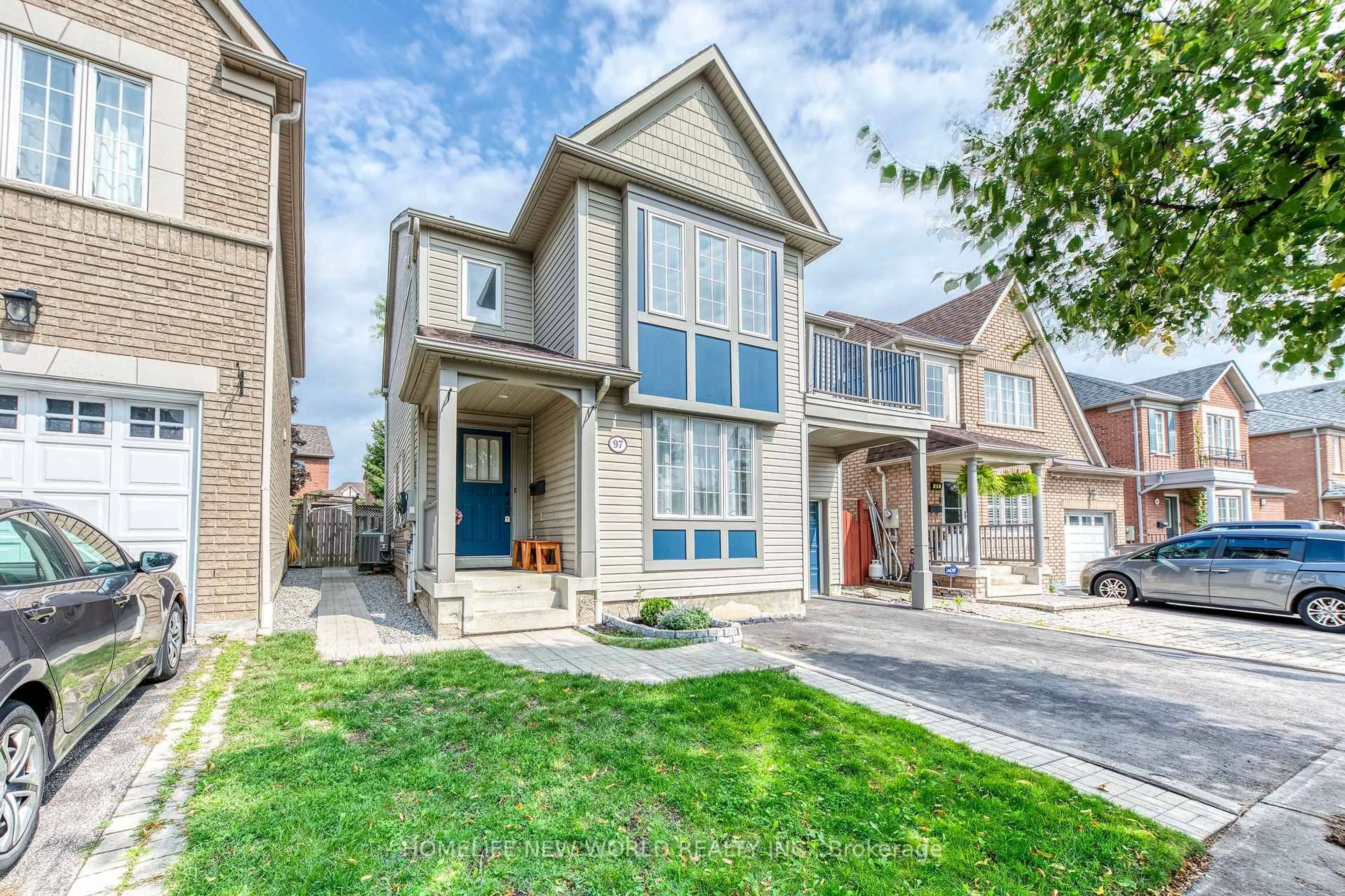 Home with brick exterior material, street for 97 Mcsweeney Cres, Ajax Ontario L1T 4G3