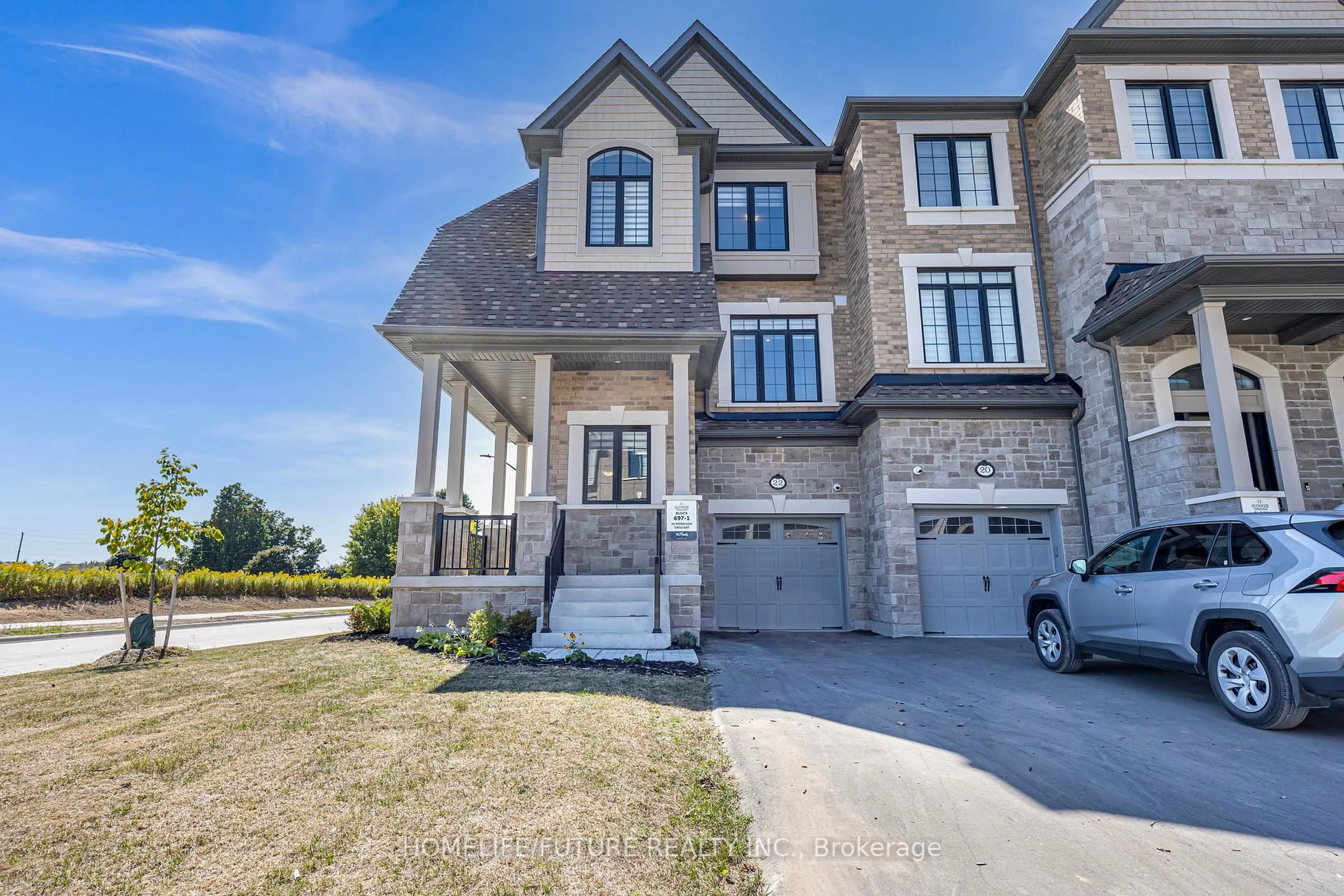 Home with brick exterior material, street for 22 Morrison Cres, Whitby Ontario L1P 0P4