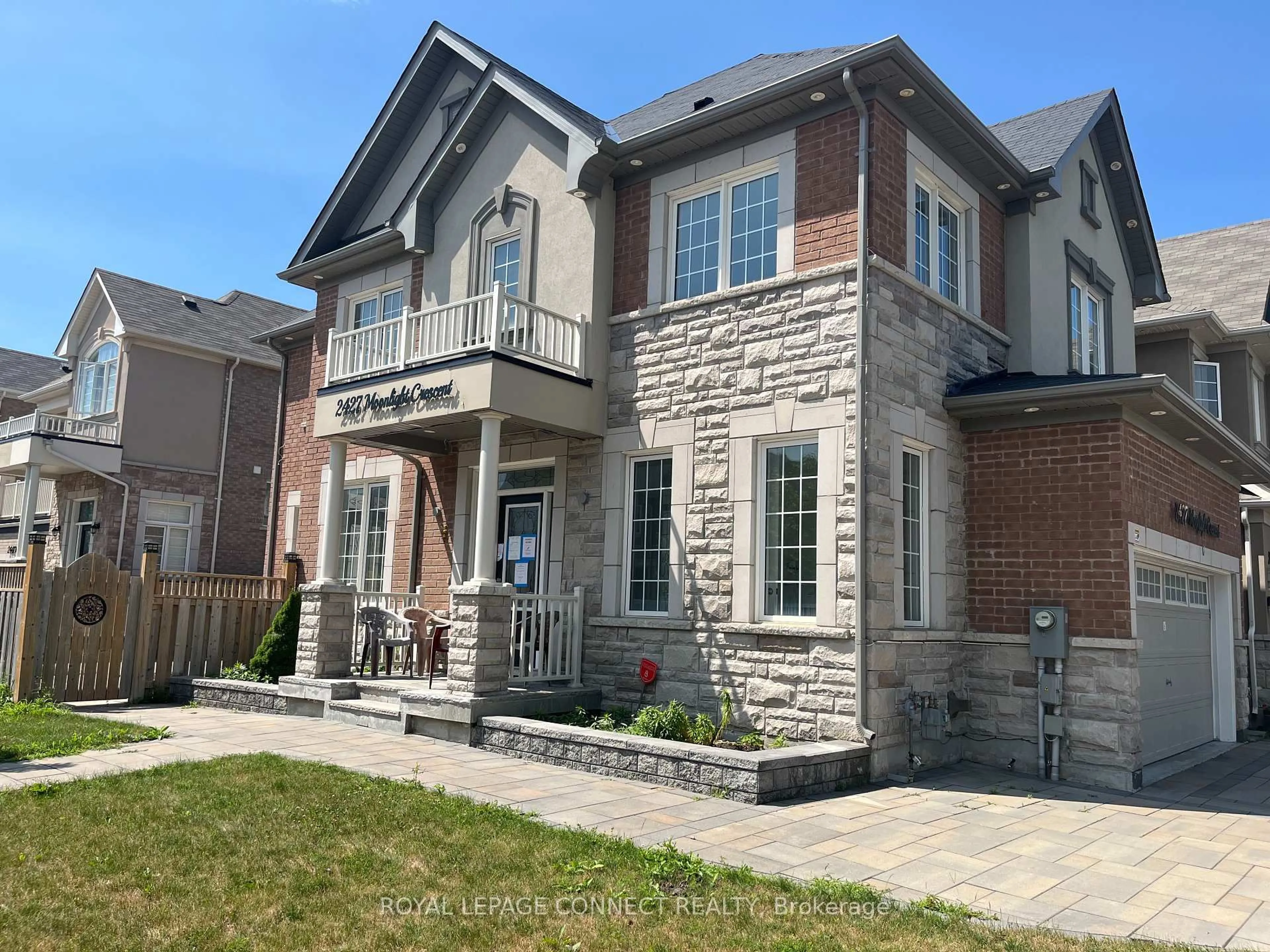 Home with brick exterior material, street for 2427 Moonlight Cres, Pickering Ontario L1X 0E9