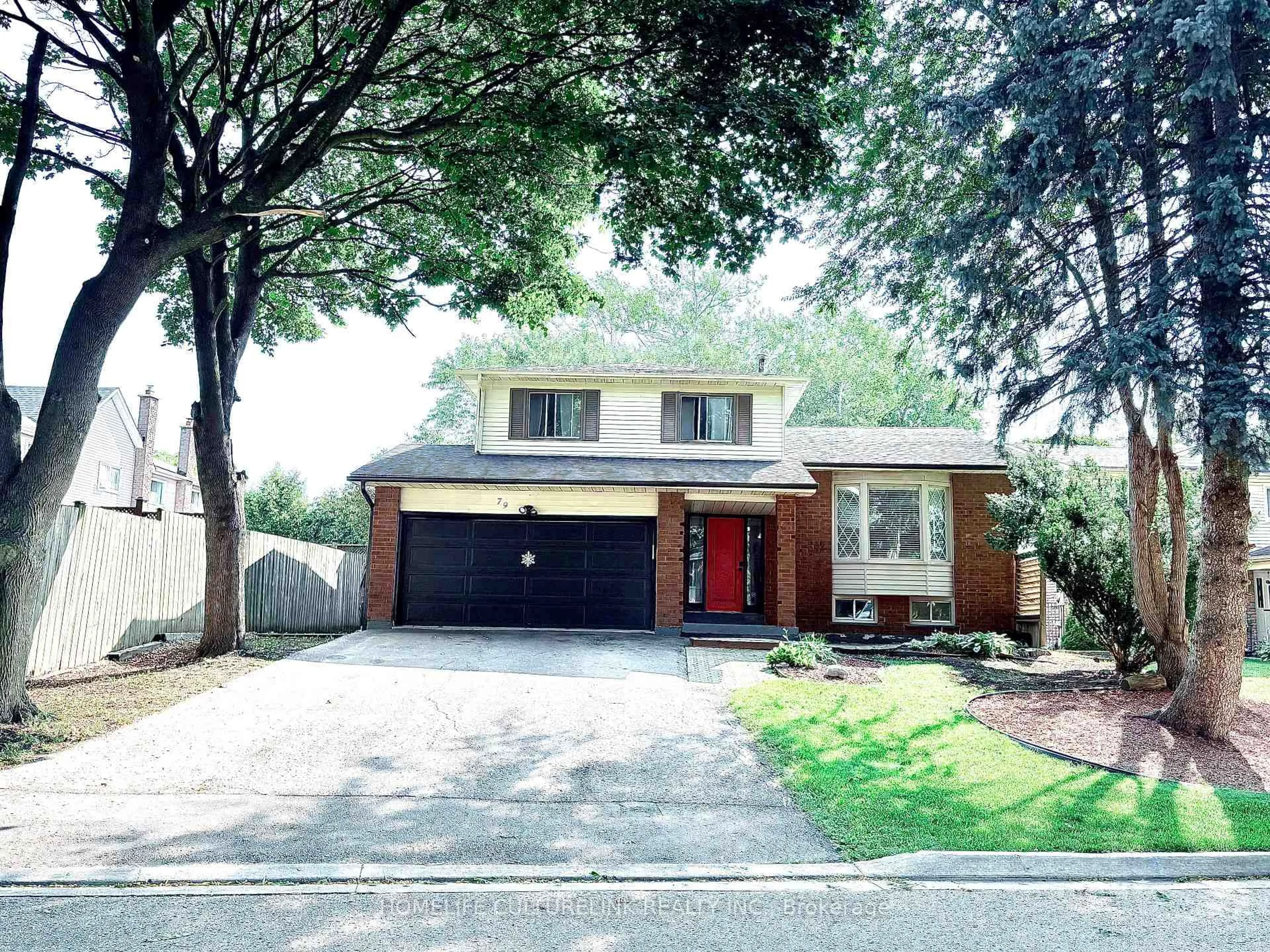 Home with vinyl exterior material, street for 79 Frost Dr, Whitby Ontario L1P 1C8