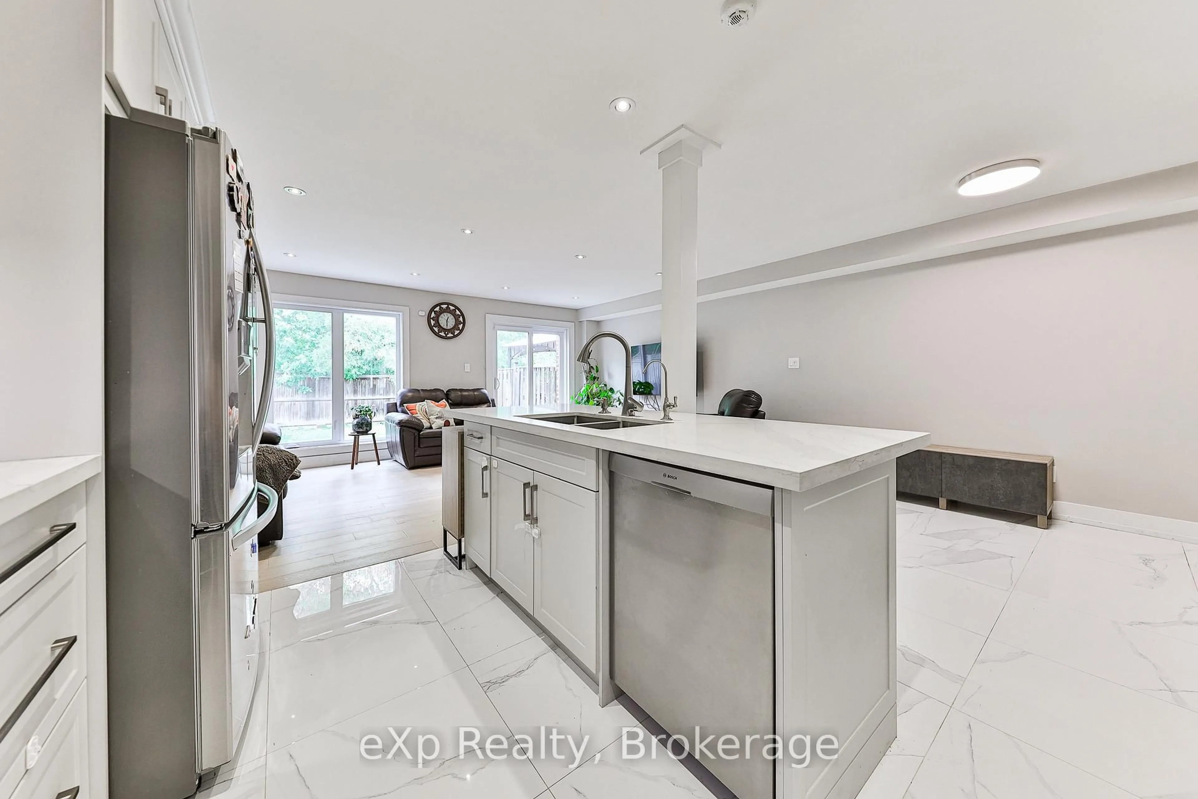 Open concept kitchen, ceramic/tile floor for 765 Sunbird Dr, Pickering Ontario L1X 2X4