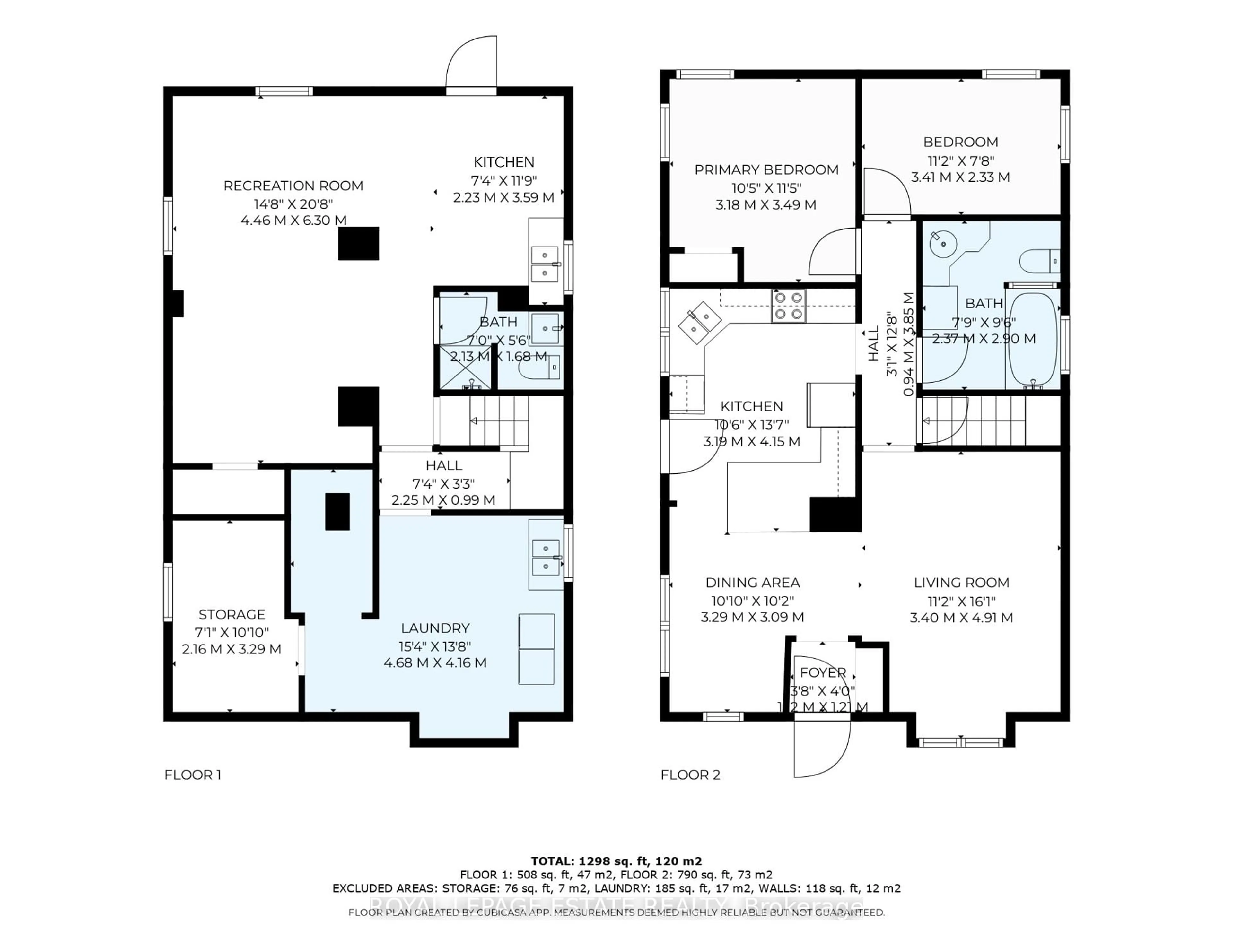 Floor plan for 92 South Woodrow Blvd, Toronto Ontario M1N 3L7