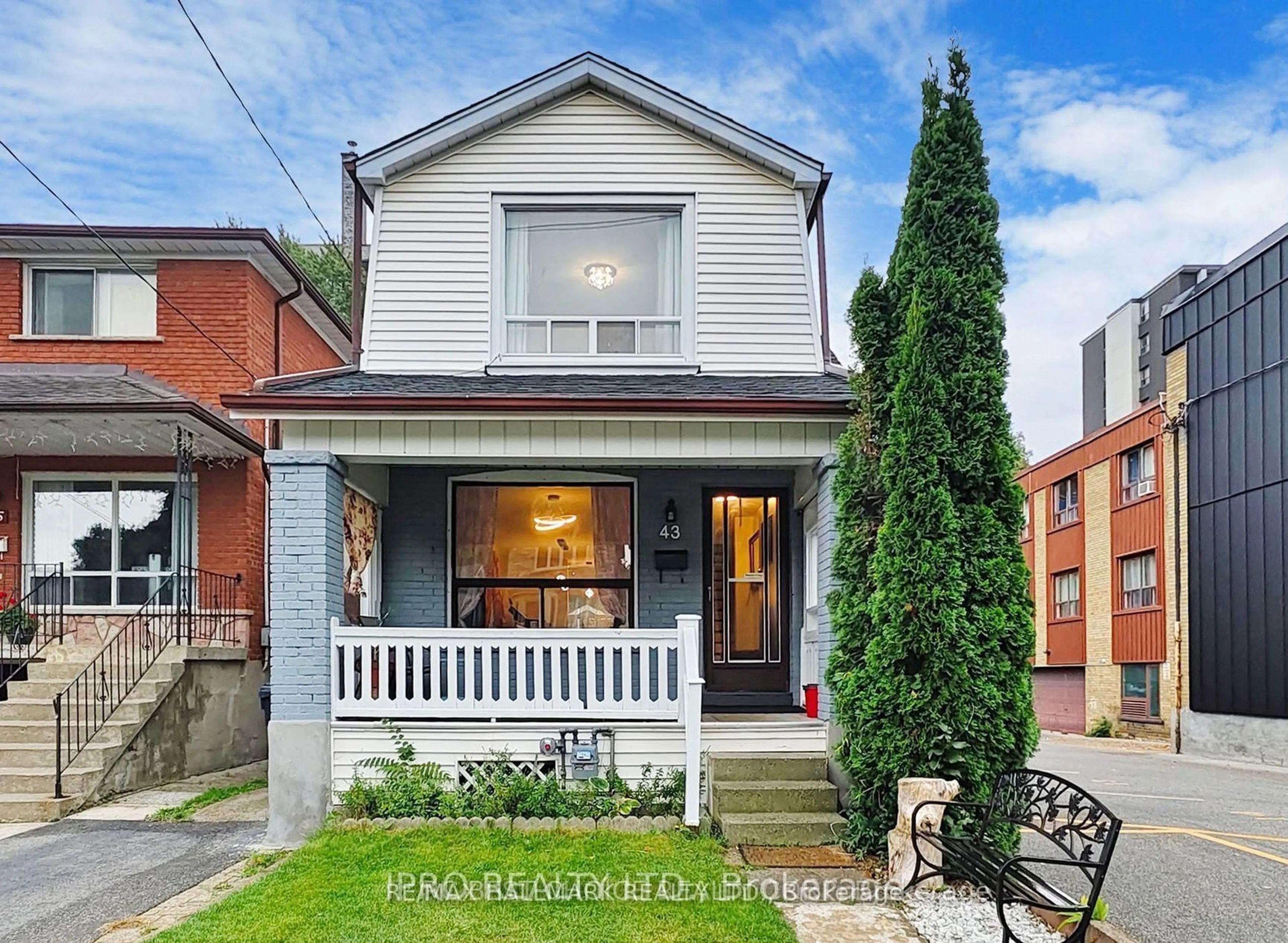 Home with brick exterior material, street for 43 Torrens Ave, Toronto Ontario M4K 2H9