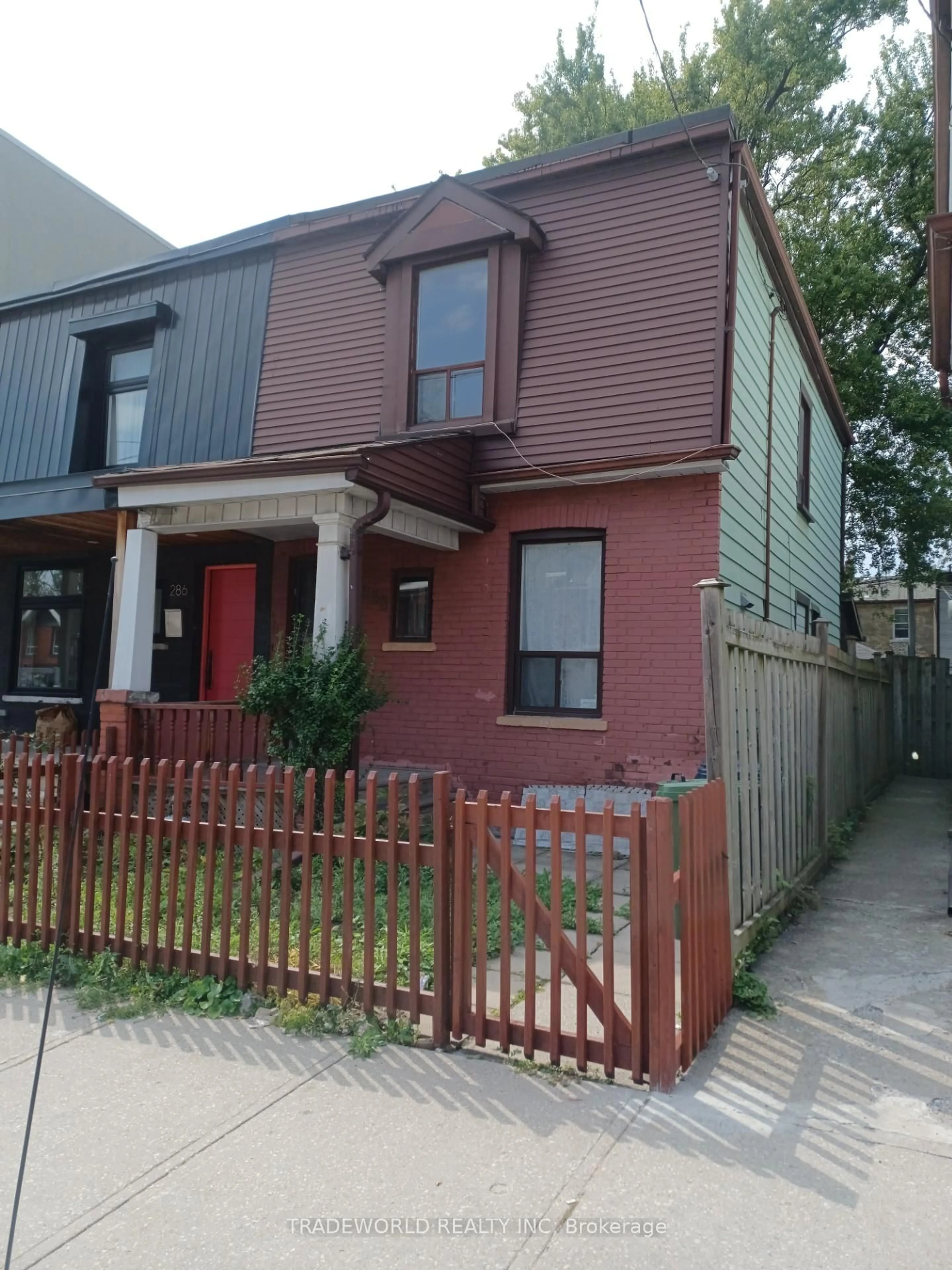Home with brick exterior material, street for 288 Jones Ave, Toronto Ontario M4M 3A6
