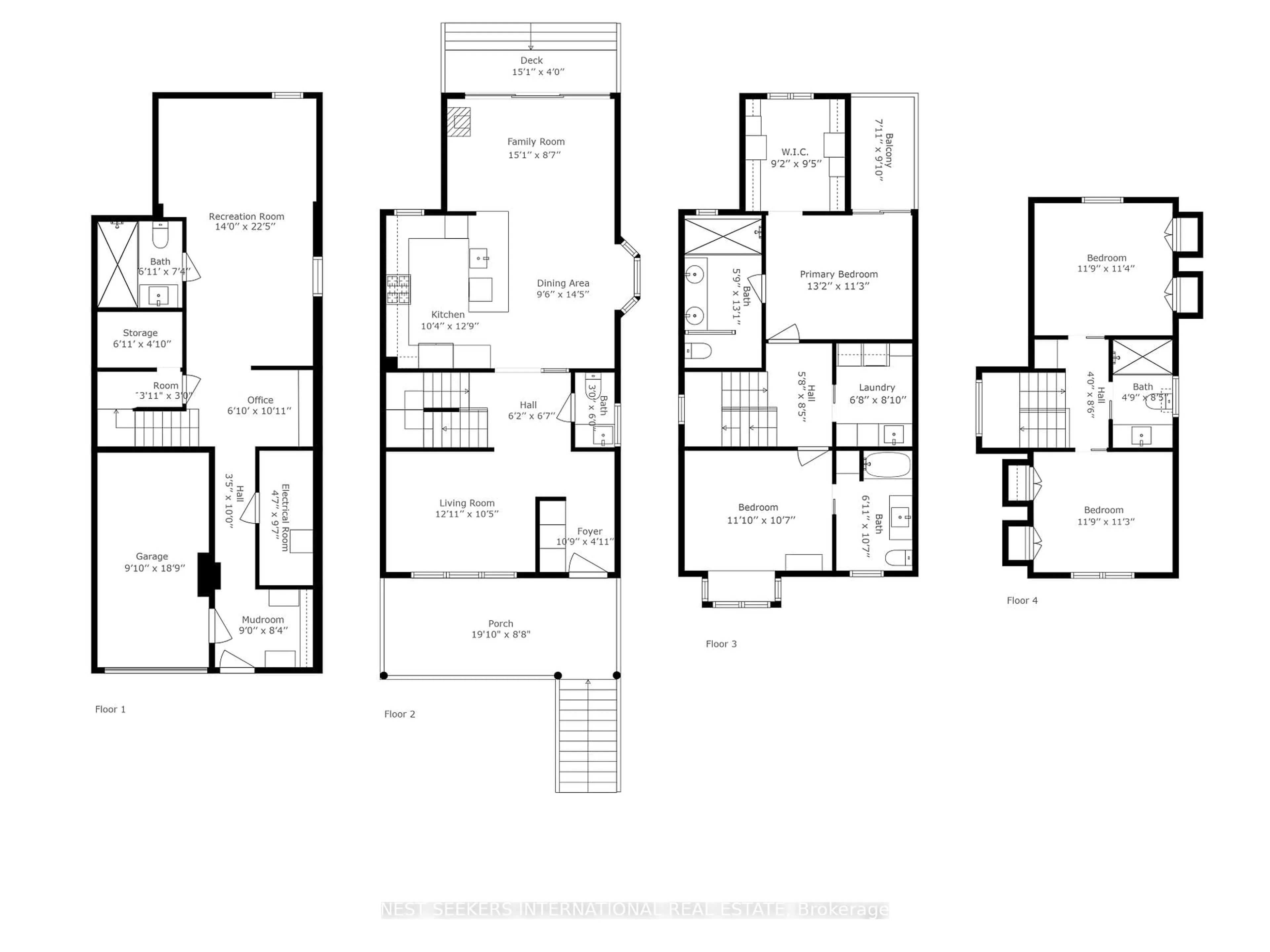Floor plan for 203 Willow Ave, Toronto Ontario M4E 3K4