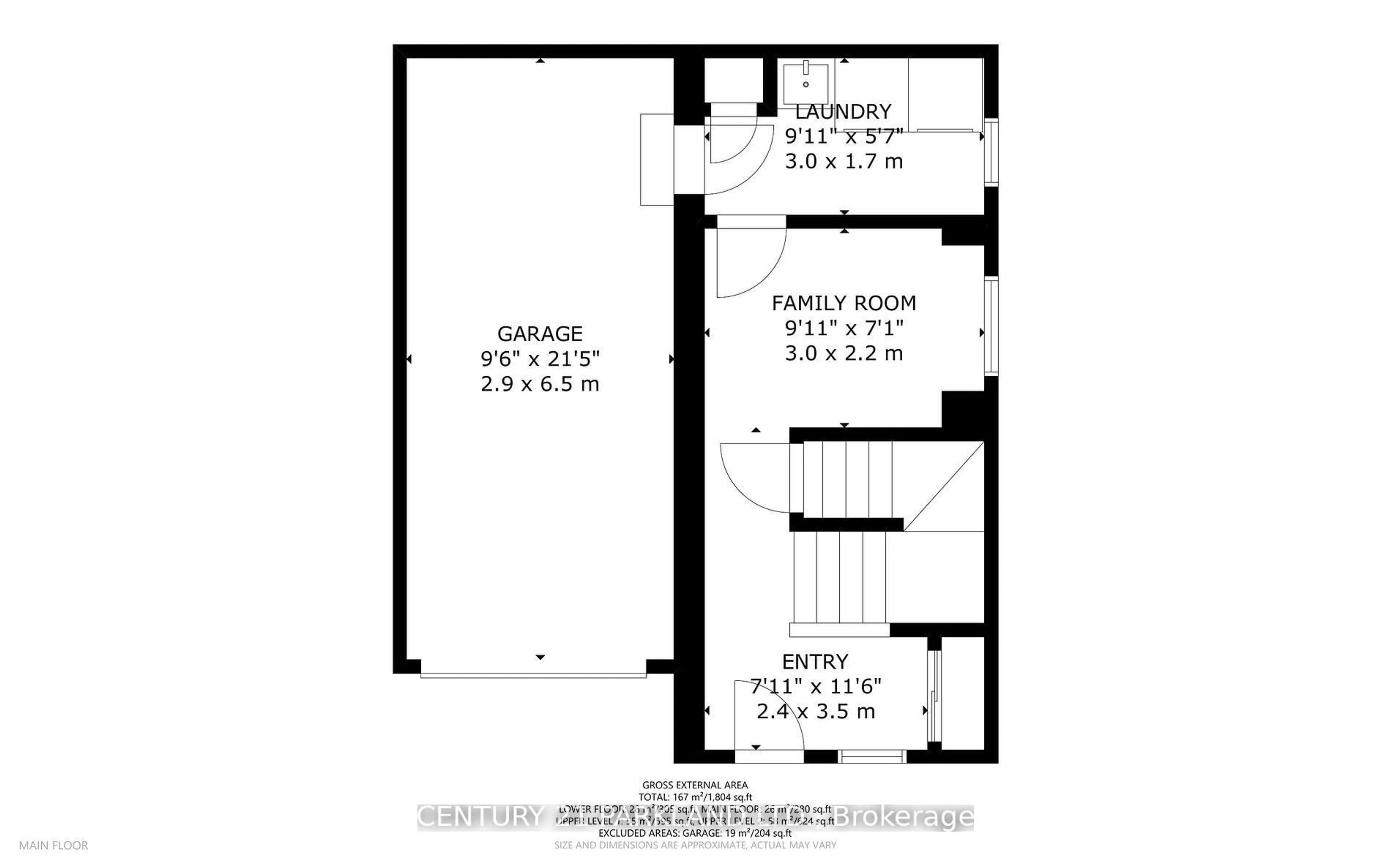 Floor plan for 21 Webbford St, Ajax Ontario L1S 0A8