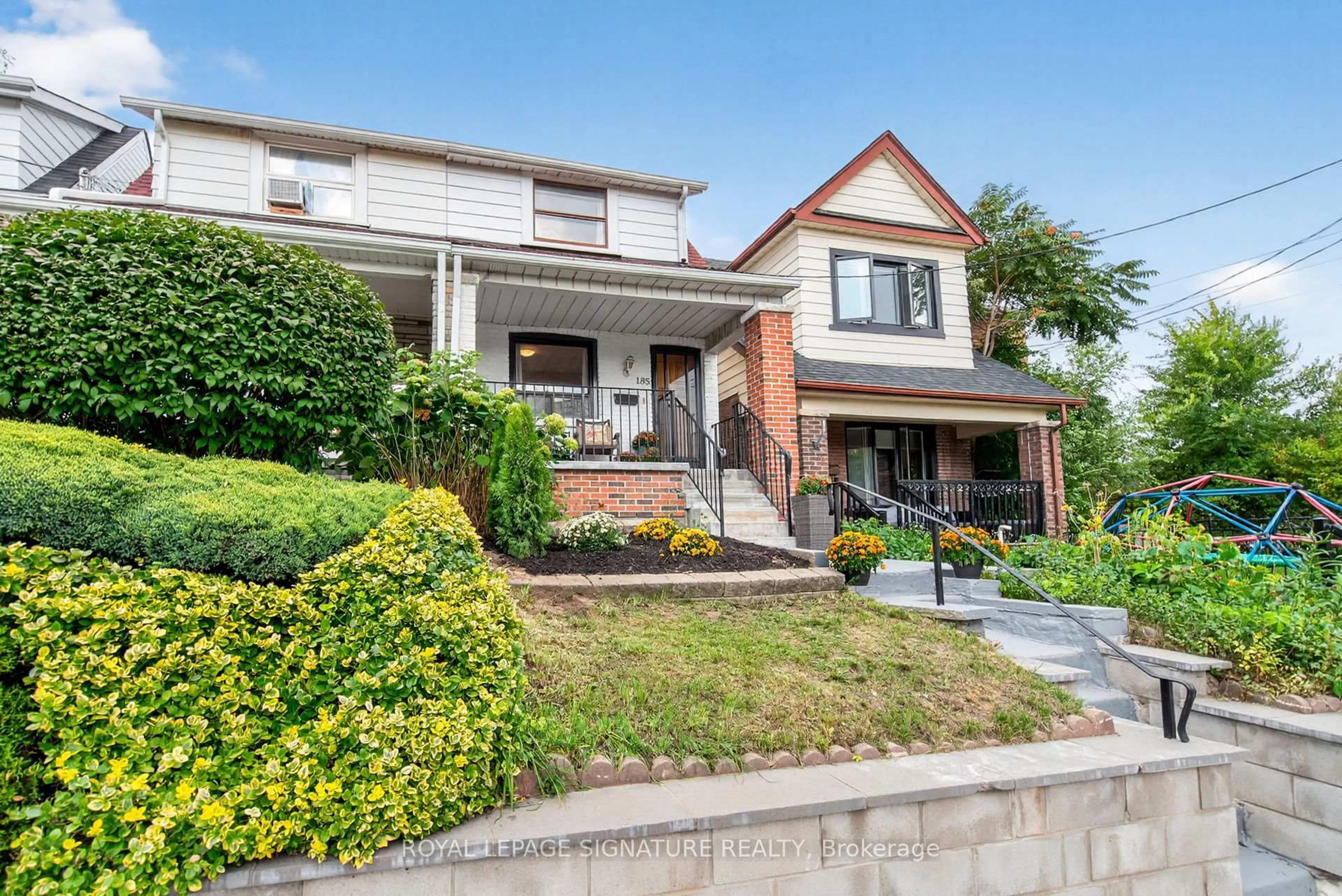 Home with brick exterior material, street for 185 Donlands Ave, Toronto Ontario M4J 3P9