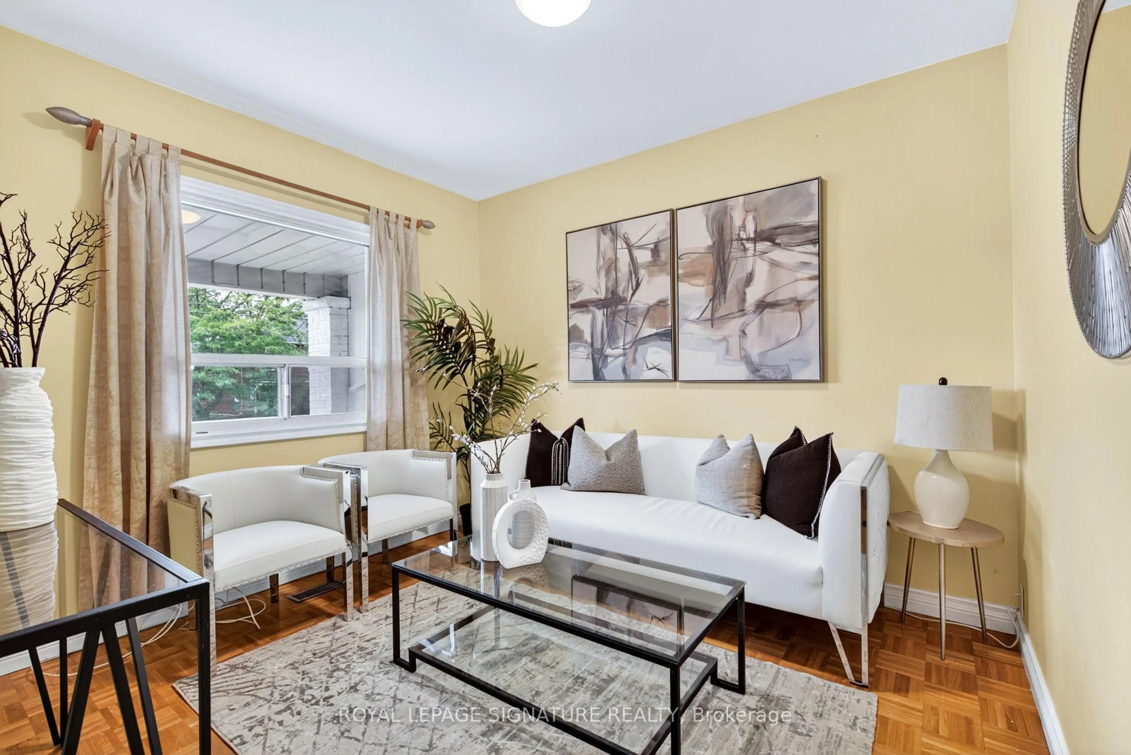 Living room with furniture, unknown for 185 Donlands Ave, Toronto Ontario M4J 3P9