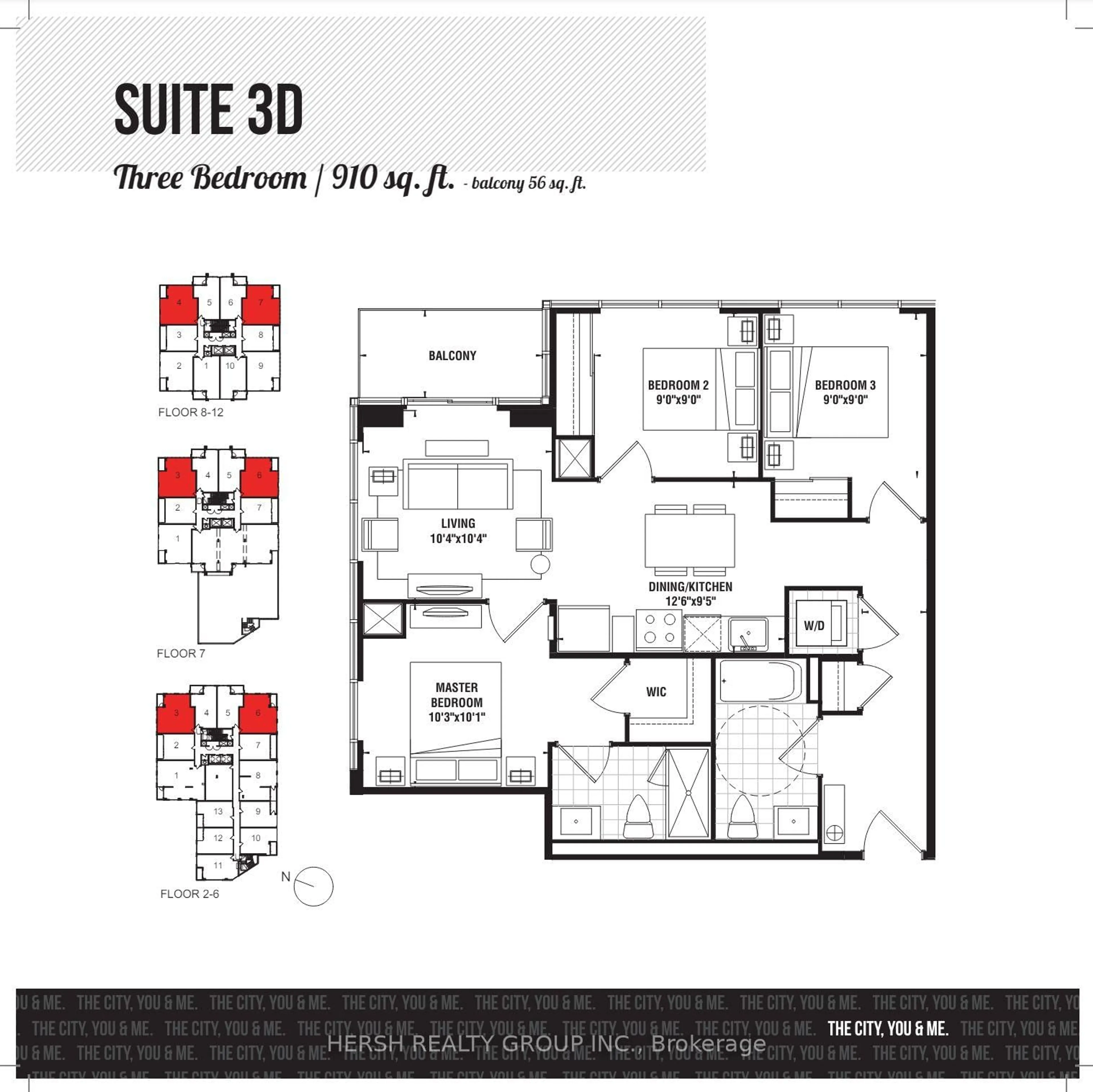 Floor plan for 10 Meadowglen Pl #206, Toronto Ontario M1G 0A8