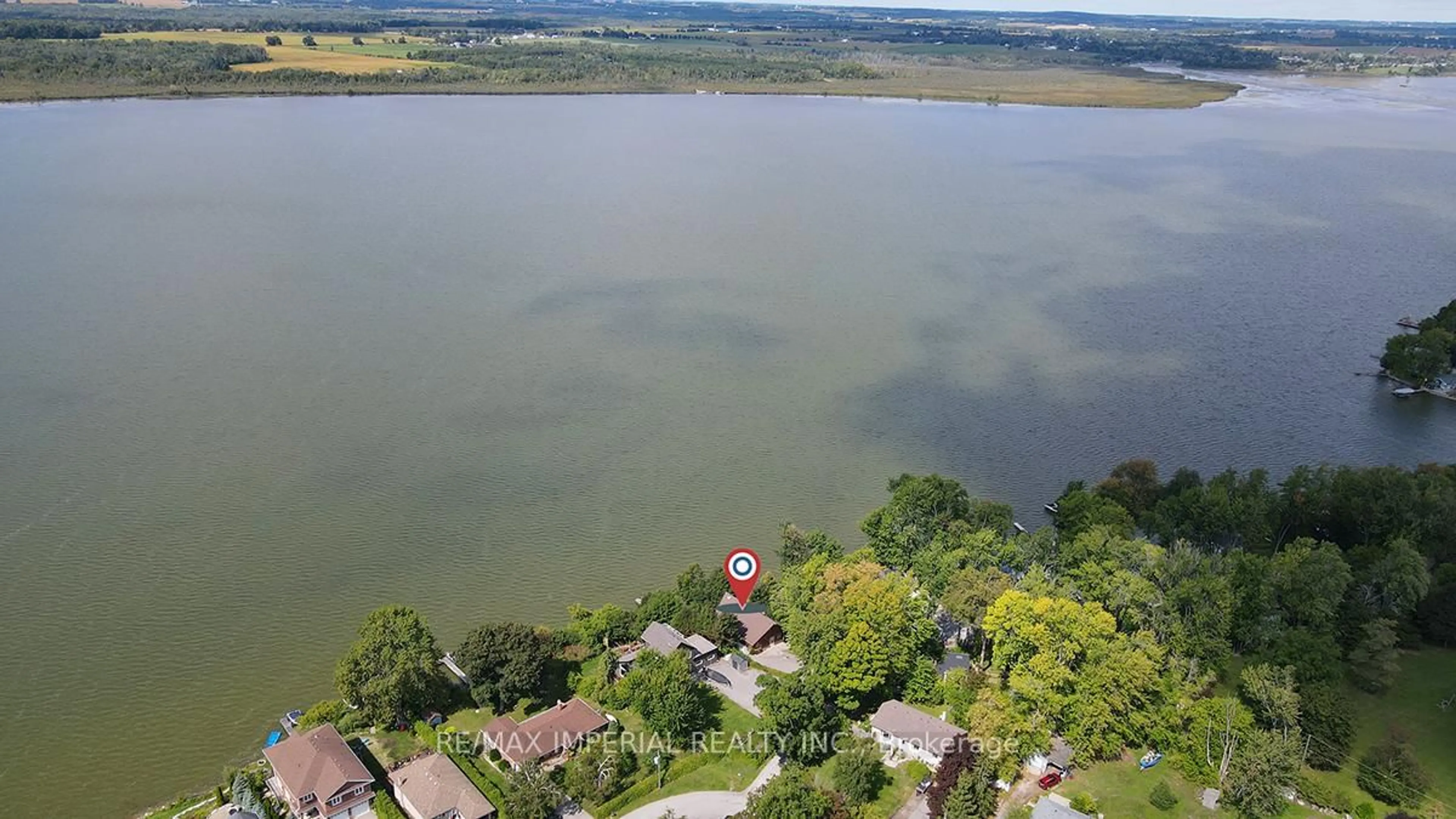 A pic from outside/outdoor area/front of a property/back of a property/a pic from drone, water/lake/river/ocean view for 102 Percy Cres, Scugog Ontario L9L 1B4