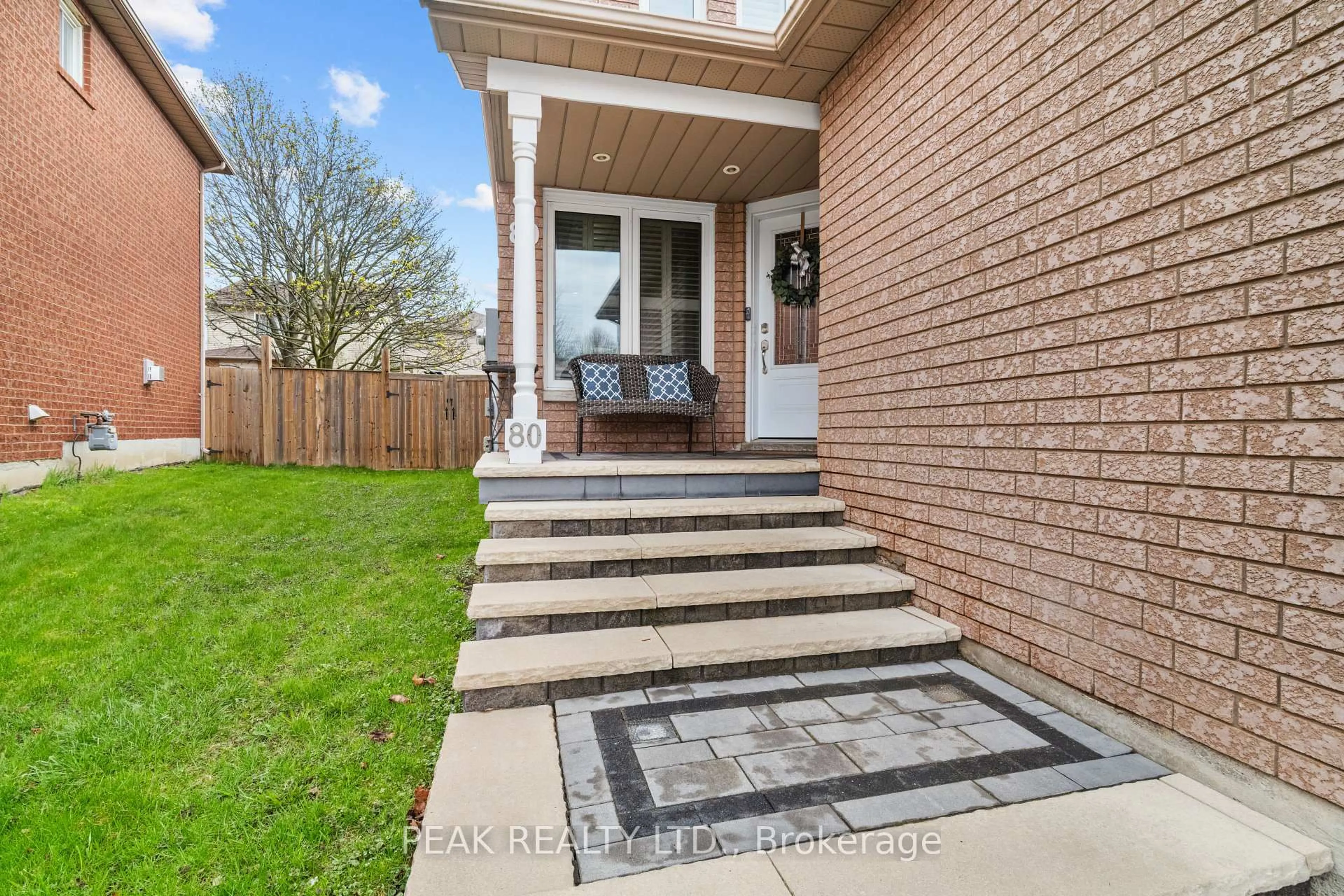 Home with brick exterior material, street for 80 Fry Cres, Clarington Ontario L1C 4Y3