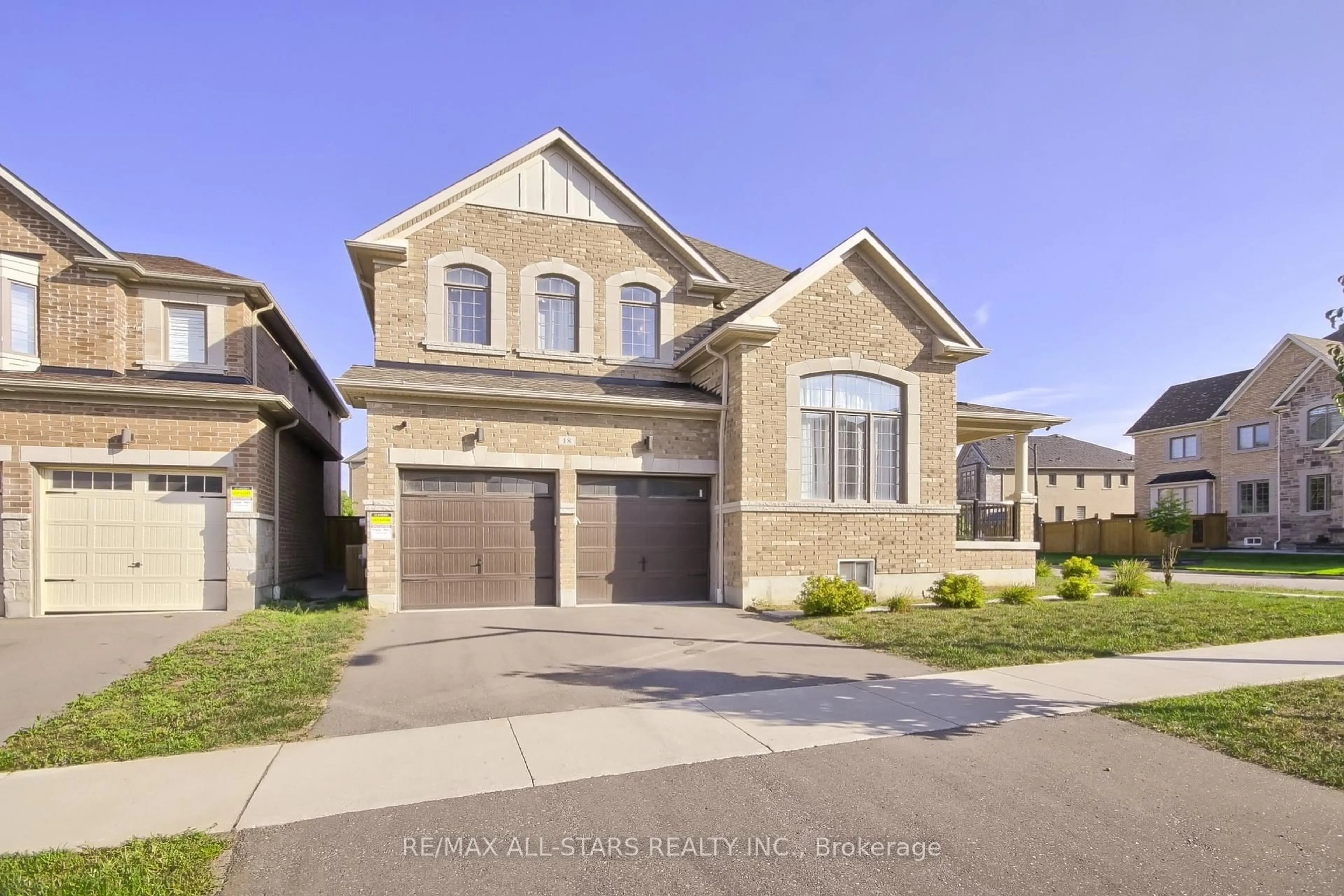 Home with brick exterior material, street for 18 Pennine Dr, Whitby Ontario L1P 0C3