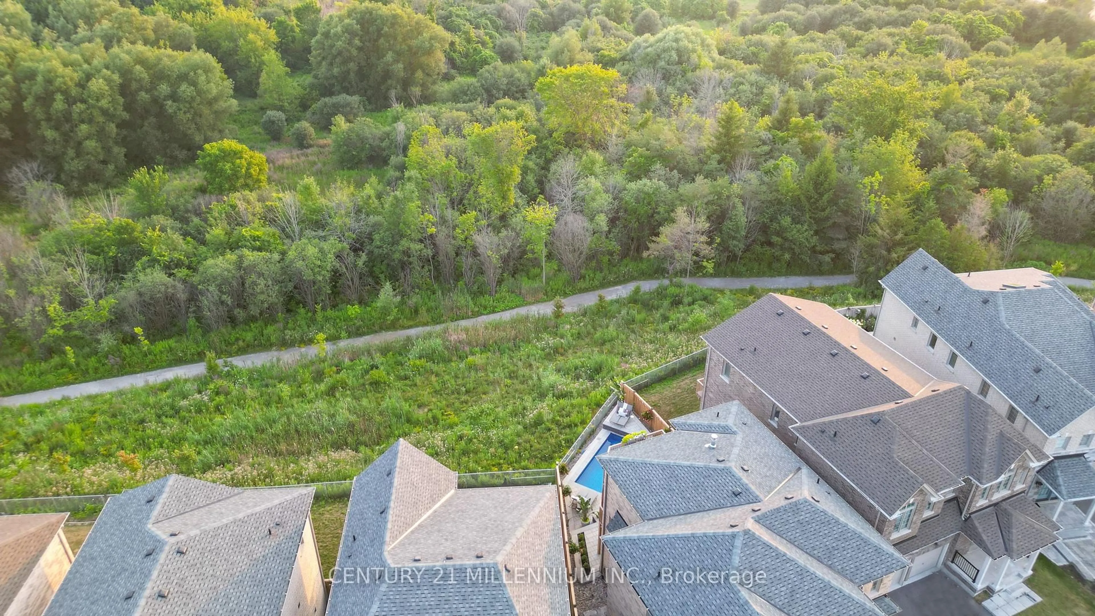 A pic from outside/outdoor area/front of a property/back of a property/a pic from drone, city buildings view from balcony for 1956 Don White Crt, Oshawa Ontario L1K 1A1