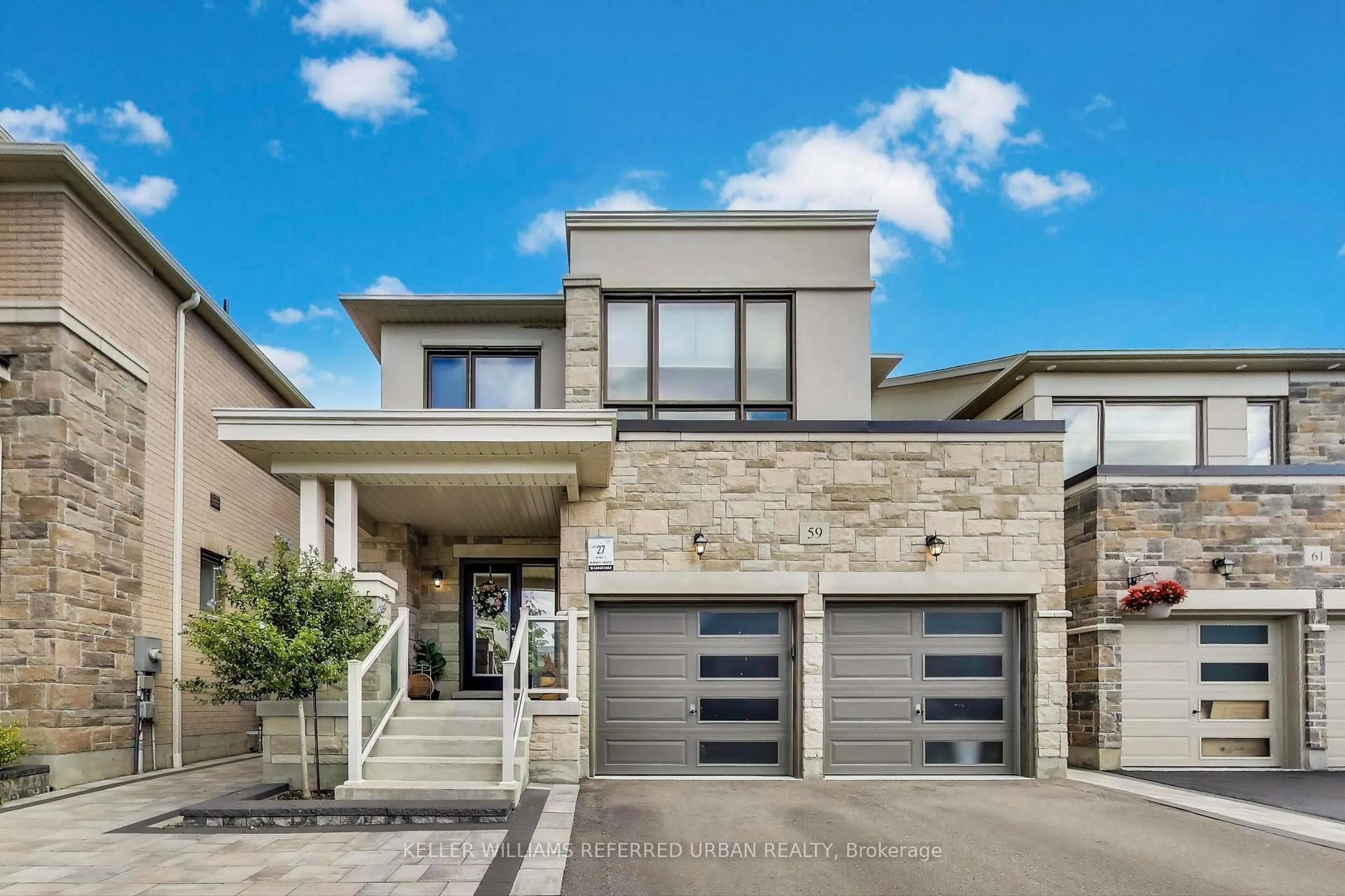 Home with brick exterior material, street for 59 Maskell Cres, Whitby Ontario L1P 0J6