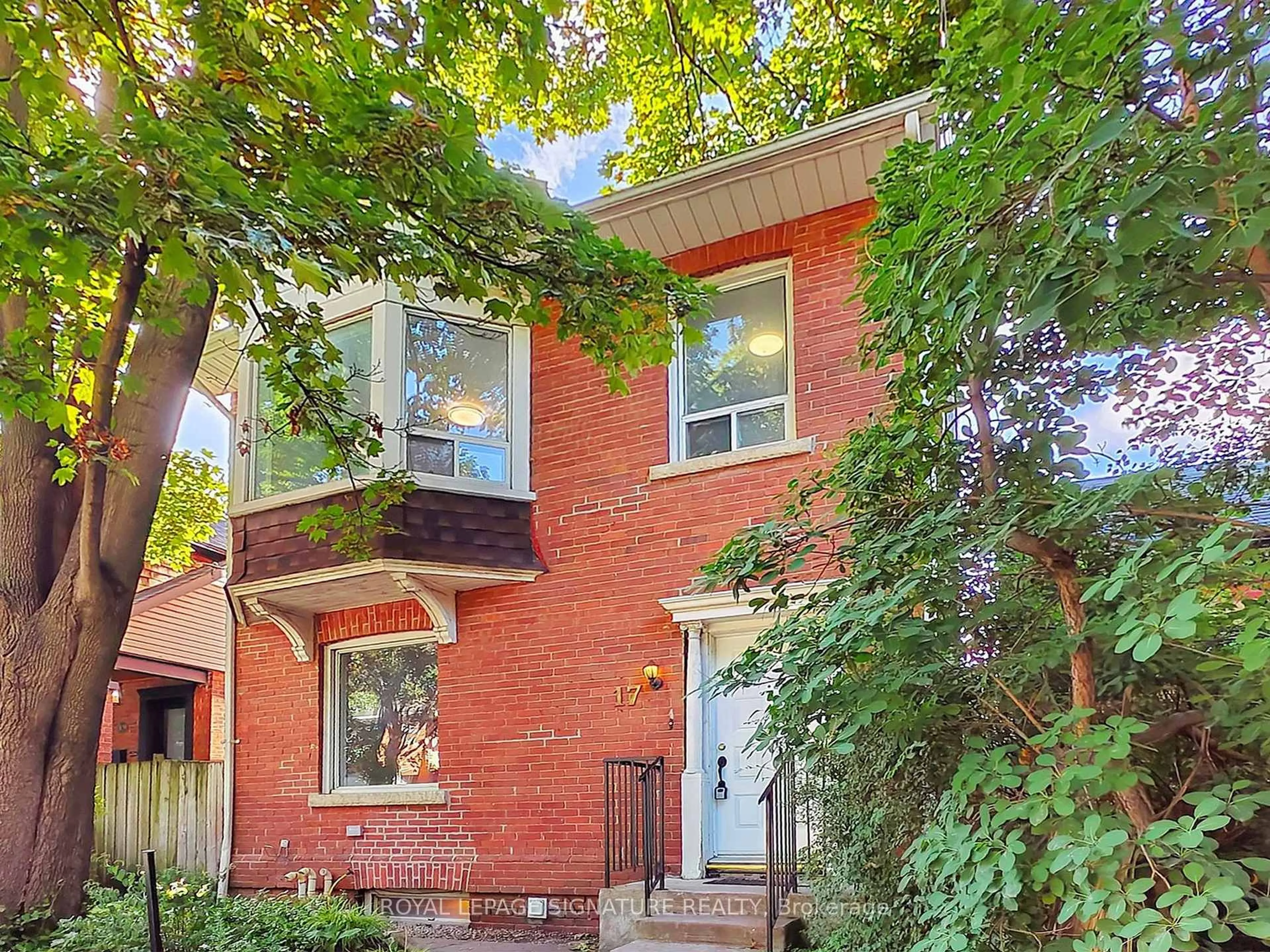 Home with brick exterior material, street for 17 Austin Ave, Toronto Ontario M4M 1V7