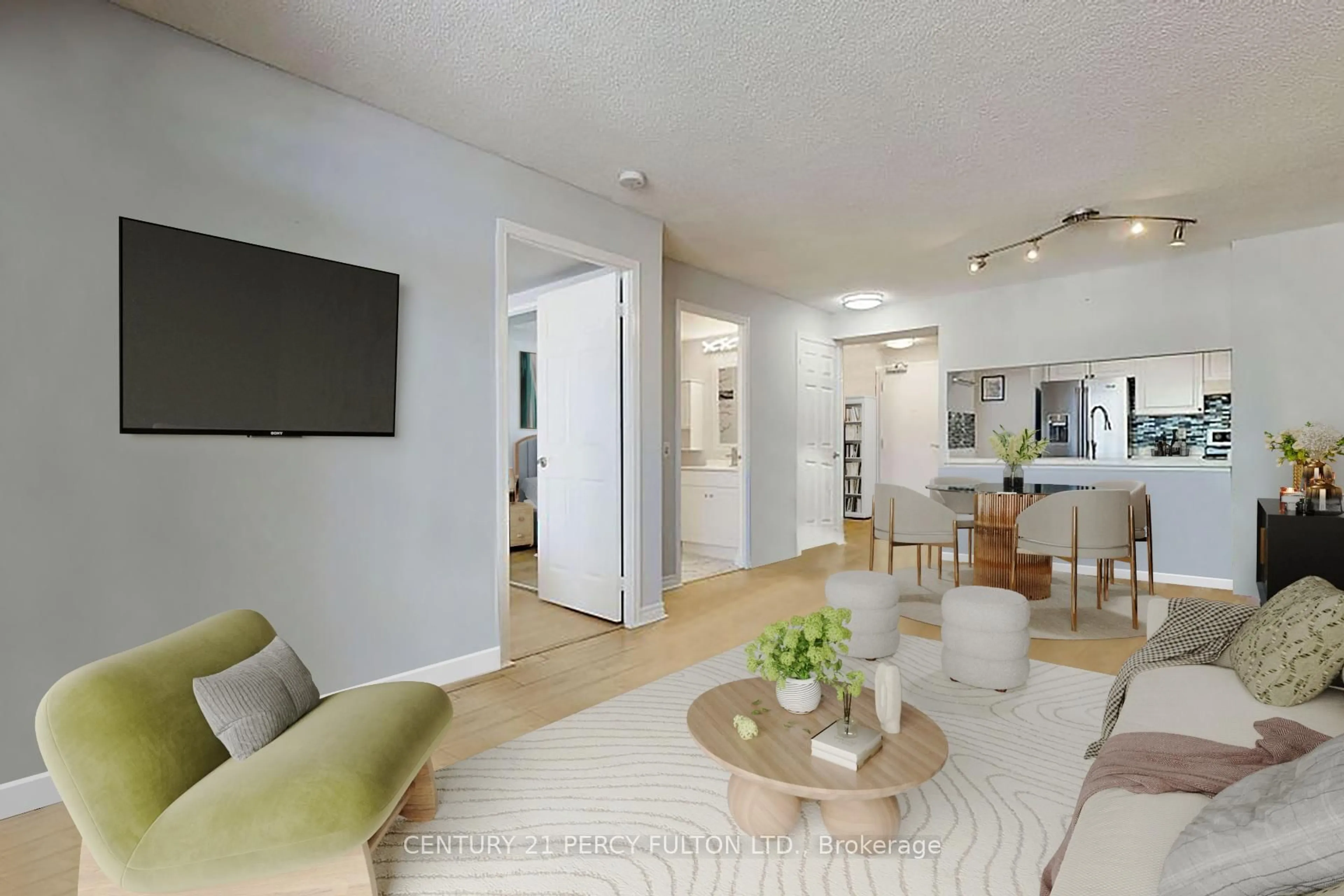 Living room with furniture, unknown for 18 Mondeo Dr #529, Toronto Ontario M1P 5C8