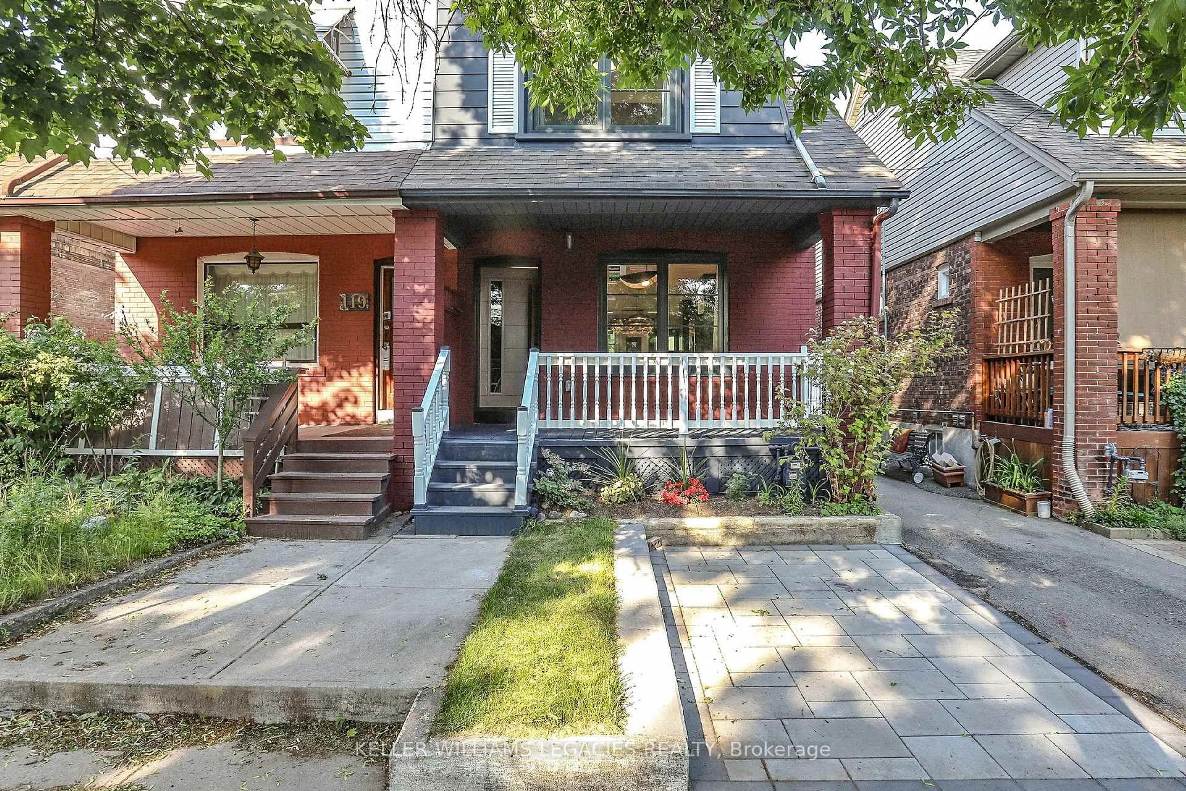 Home with brick exterior material, street for 117 Glebemount Ave, Toronto Ontario M4C 3R9
