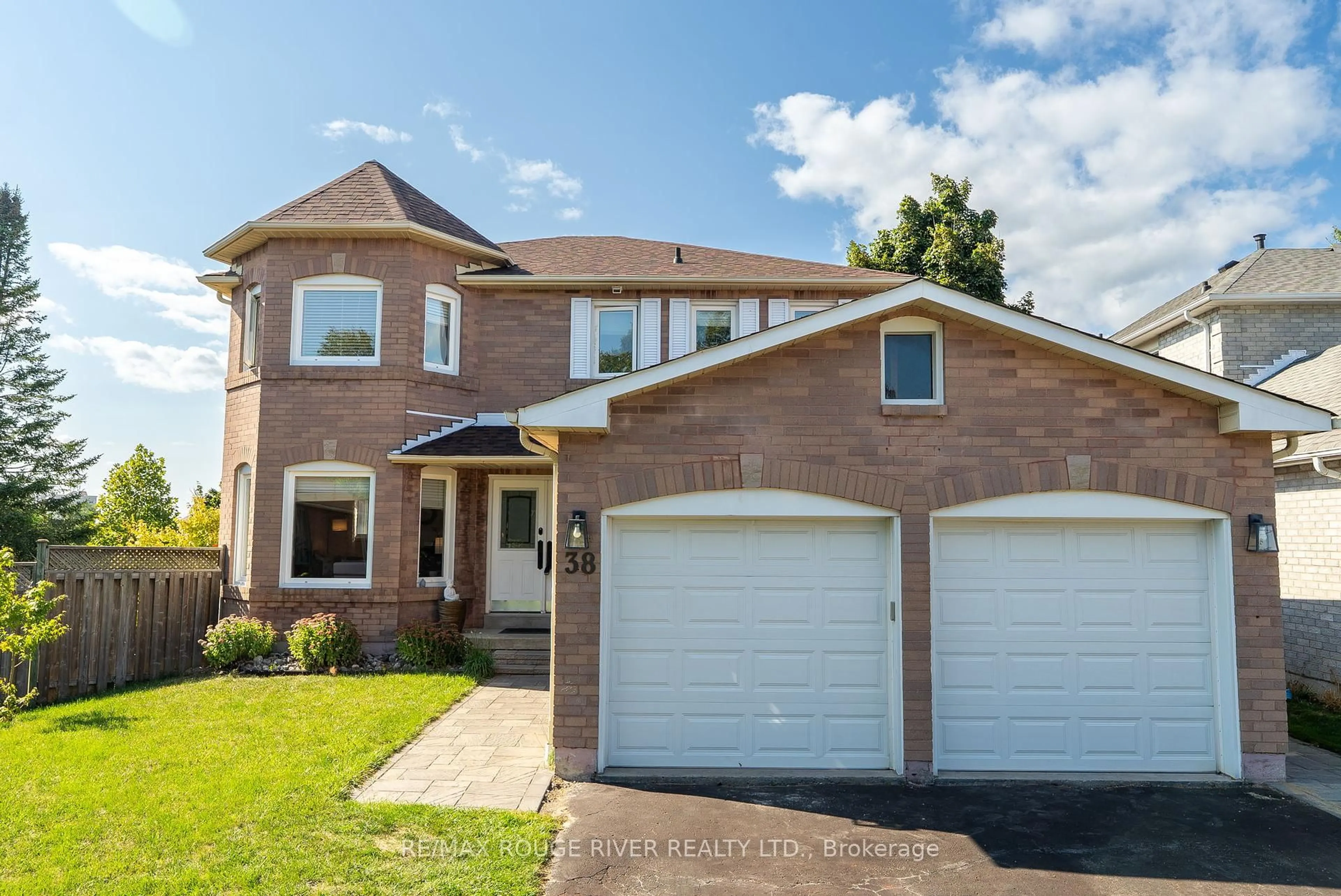 Home with brick exterior material, street for 38 Silverbirch Pl, Whitby Ontario L1R 1X6