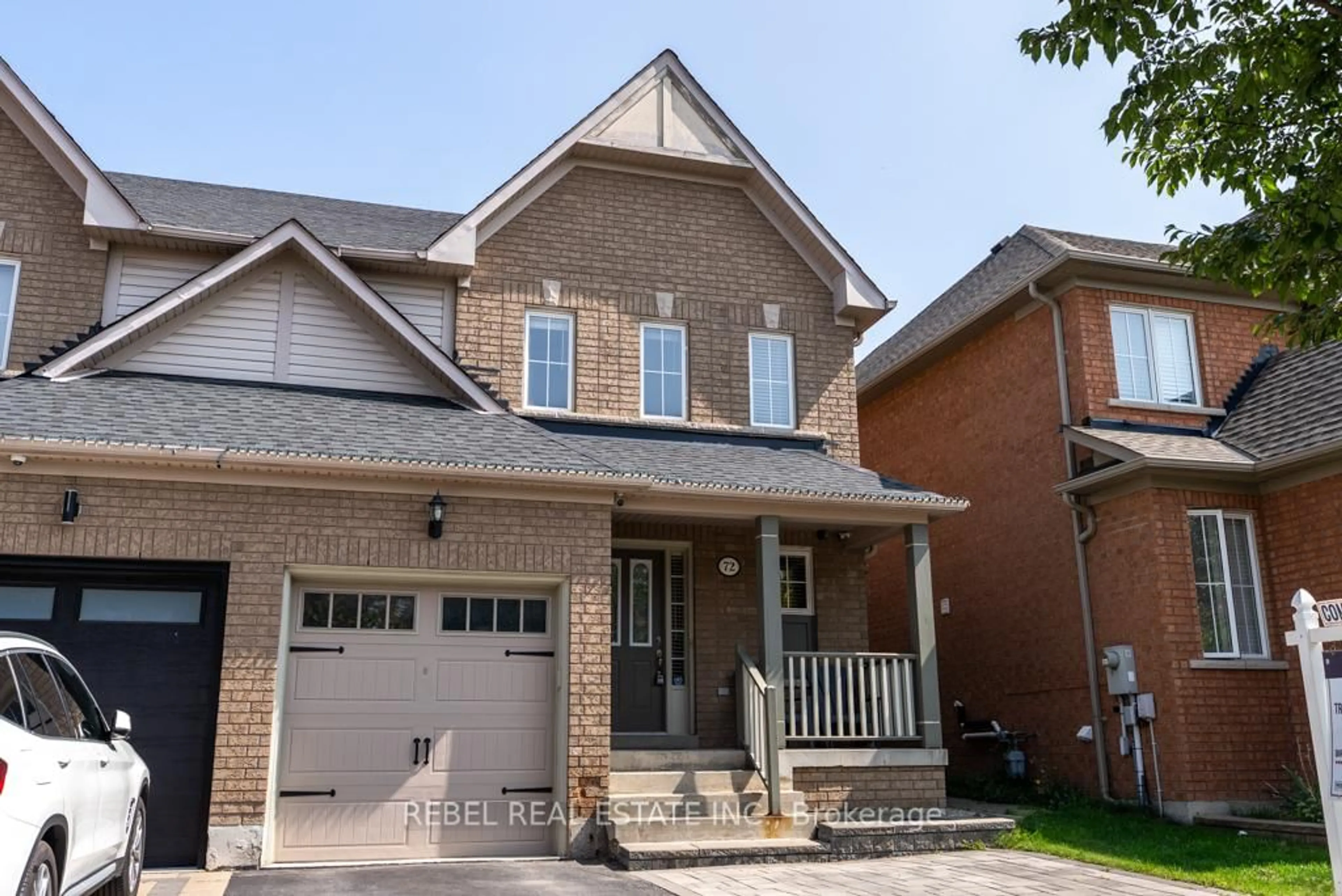 Home with brick exterior material, street for 72 Tansley Cres, Ajax Ontario L1Z 1Y6