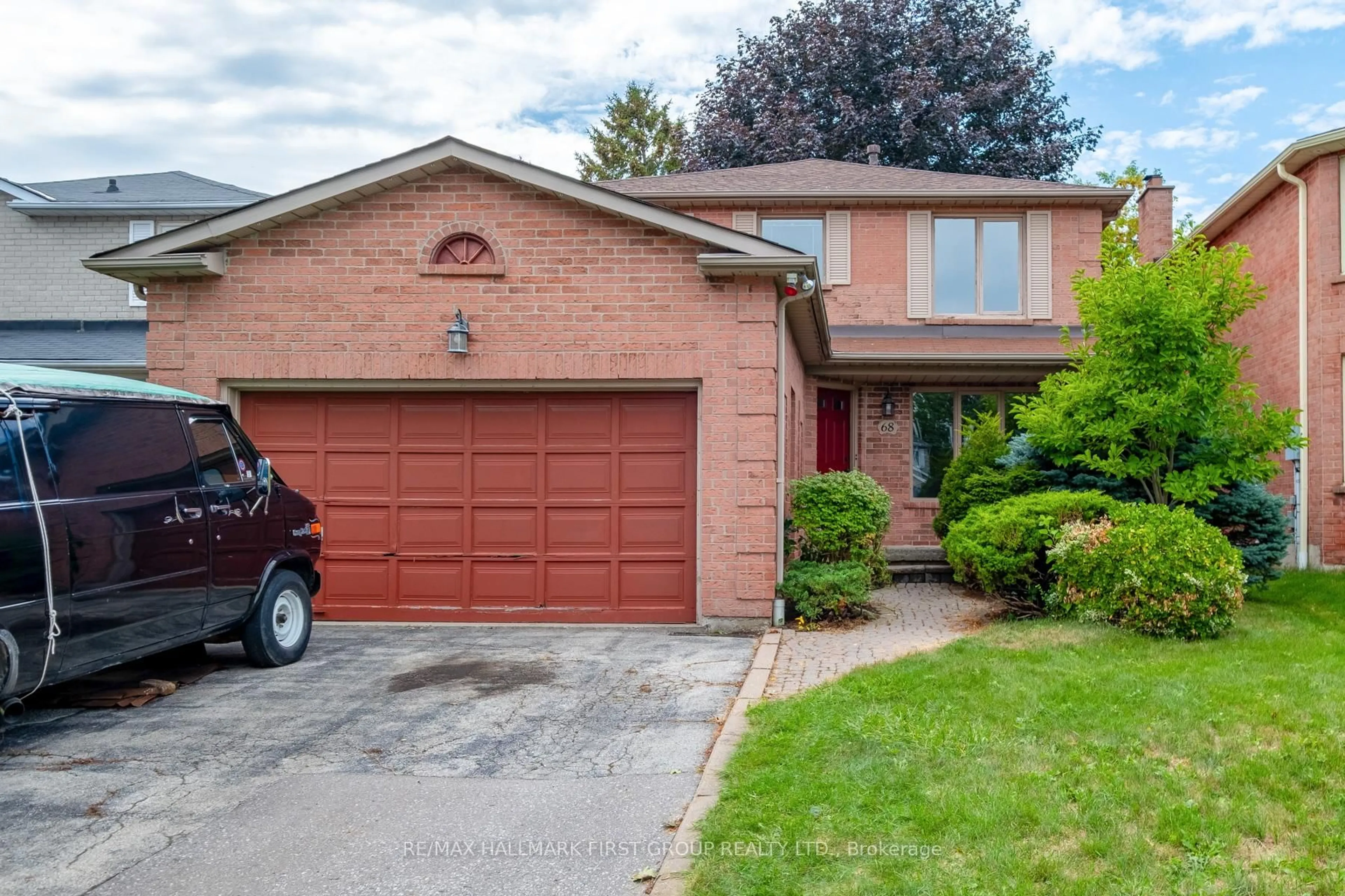 Home with brick exterior material, street for 68 Pearce Dr, Ajax Ontario L1T 2P8