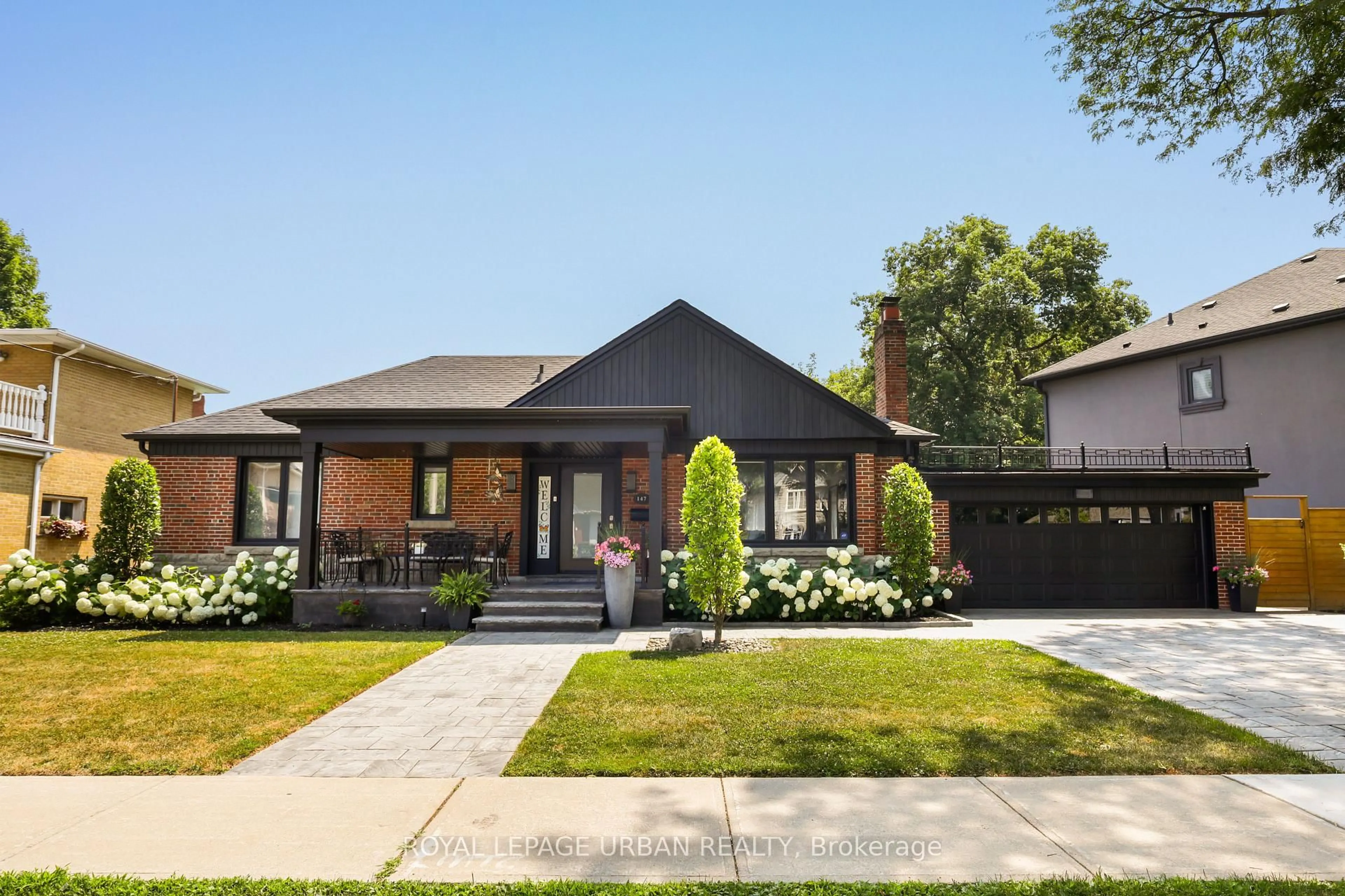 Home with brick exterior material, street for 147 Parkview Hill Cres, Toronto Ontario M4B 1R7