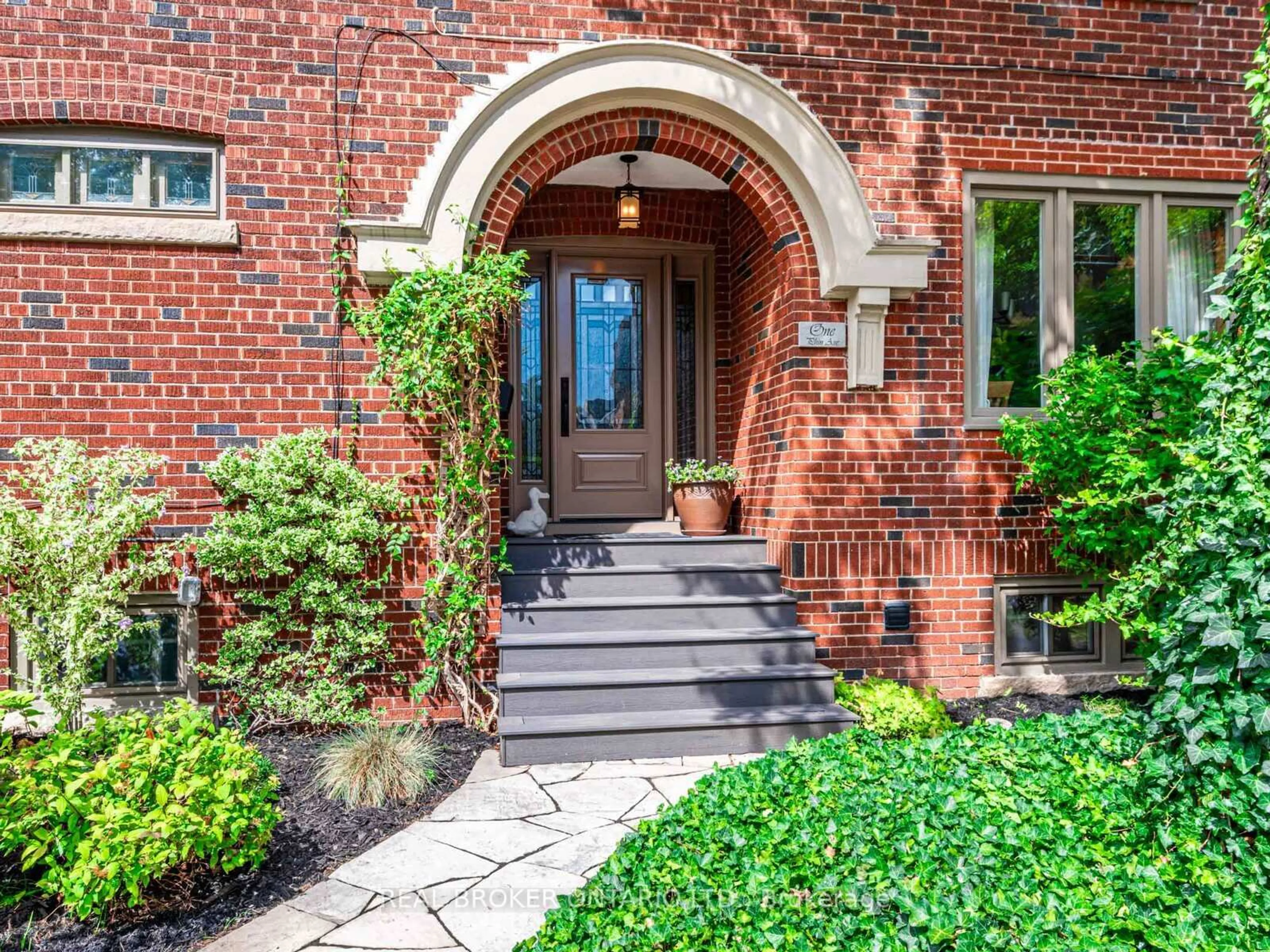 Home with brick exterior material, street for 1 Phin Ave, Toronto Ontario M4J 3T1
