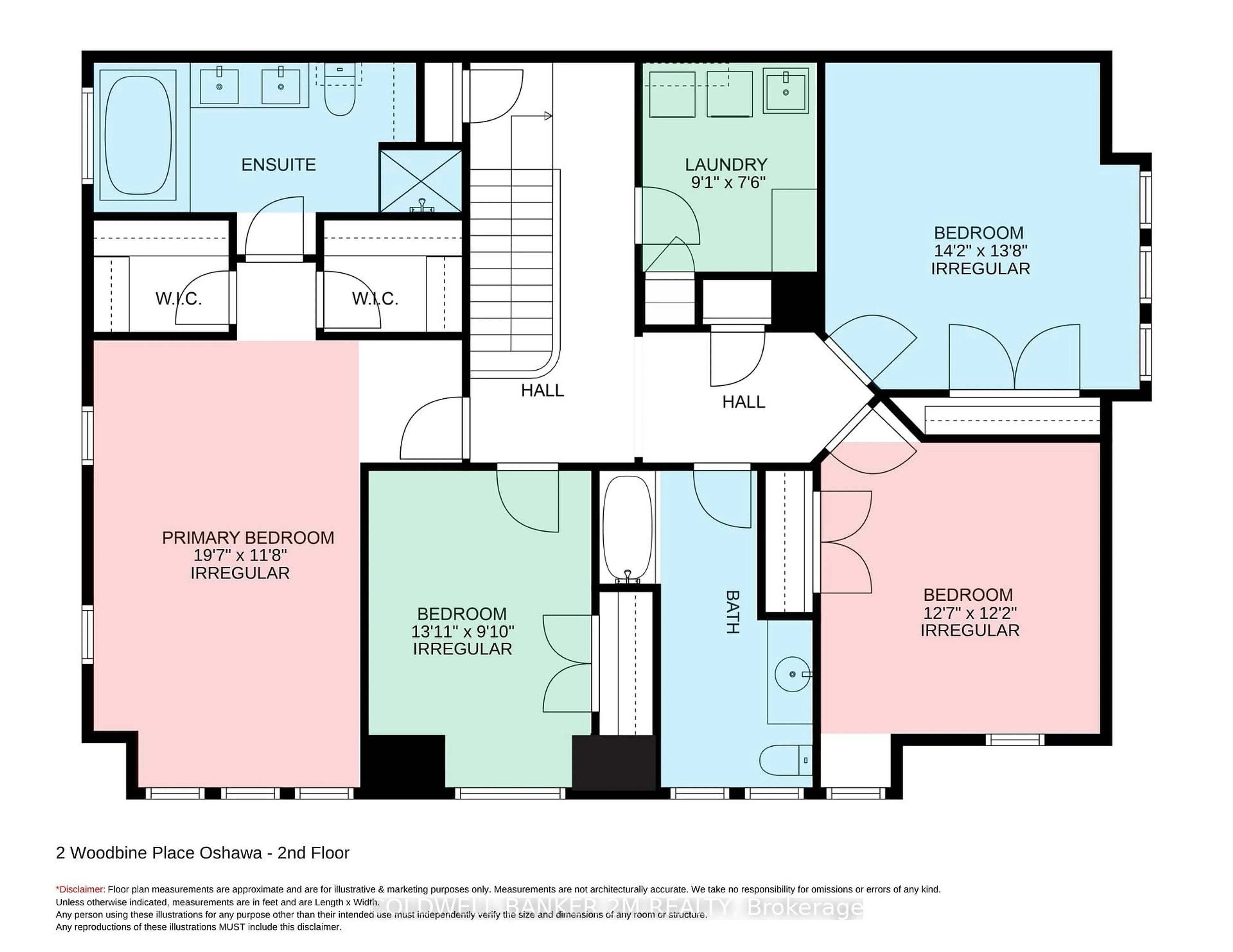 Floor plan for 2 Woodbine Pl, Oshawa Ontario L1L 1C5