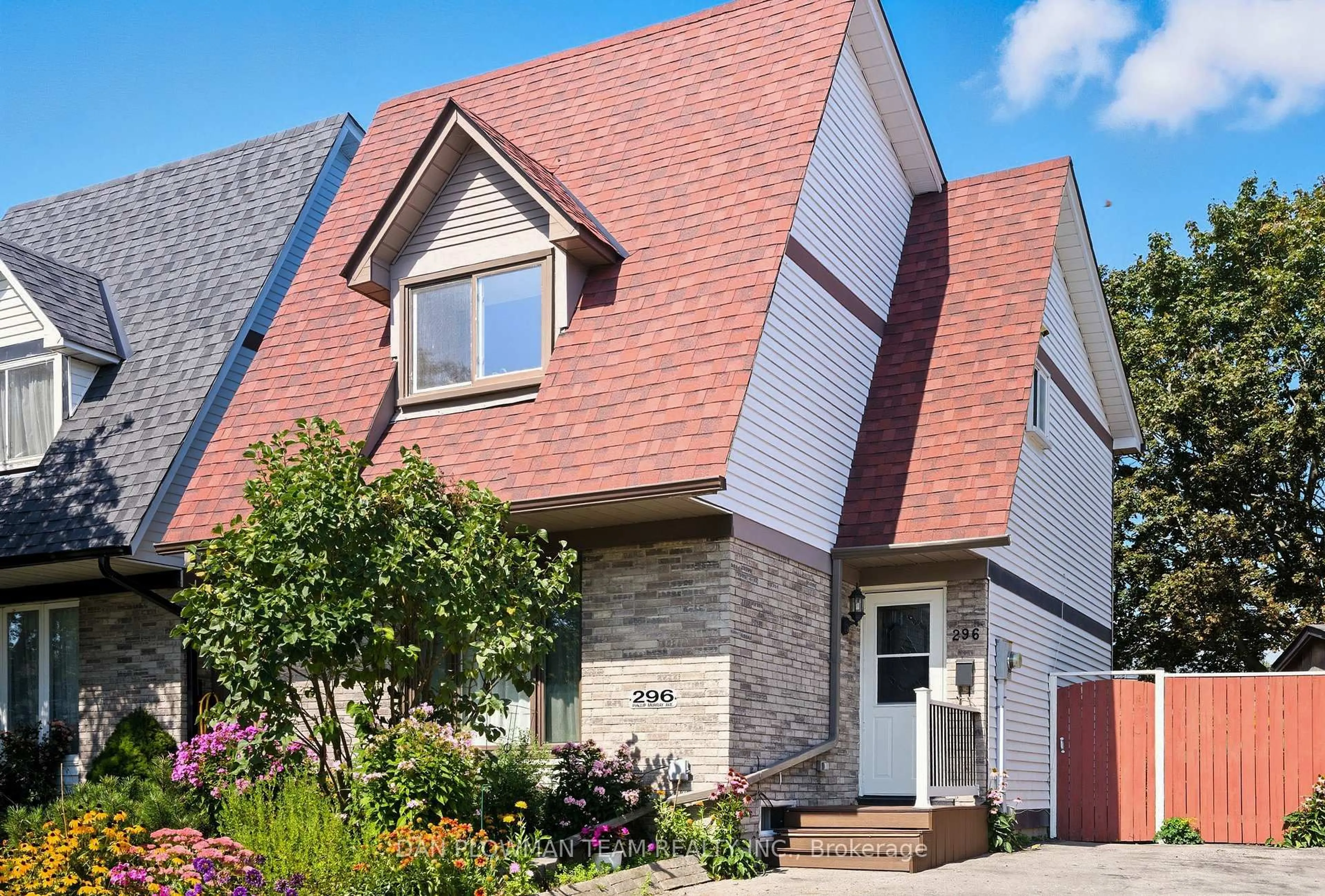 Home with brick exterior material, street for 296 Phillip Murray Ave, Oshawa Ontario L1J 6N8